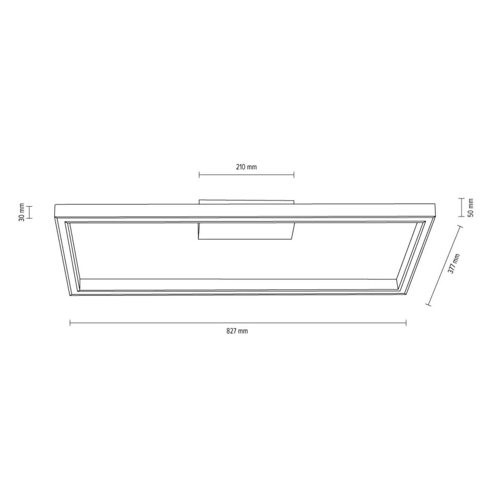 Sklep Kaja Drewniana lampa sufitowa z pilotem w zestawie 91401174 RAMME | Kaja* Plafony Nowoczesne | Lampy Led