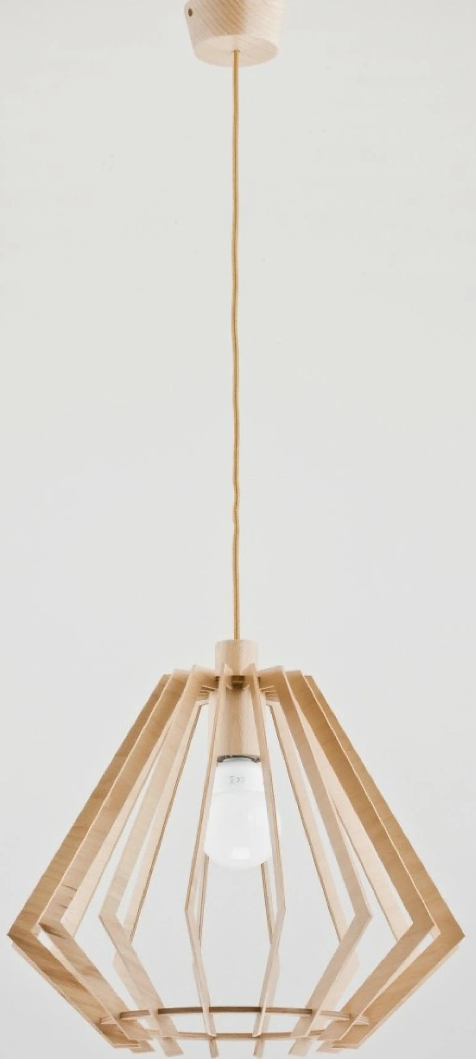 Cheap Drewniana lampa wisząca w kształcie brylantu AL 60319 | Kaja Żyrandole Nowoczesne