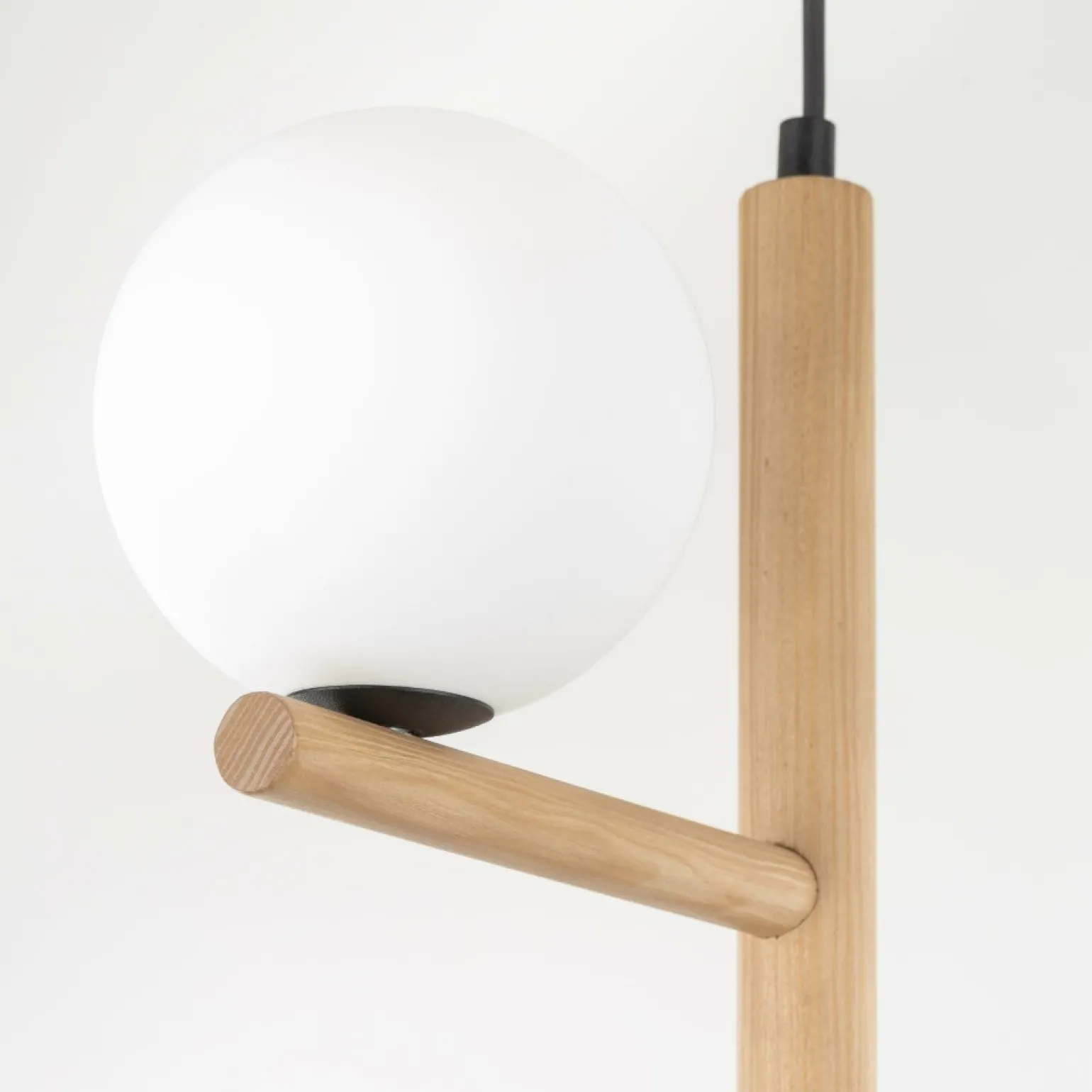 Outlet Drewniana lampa wisząca z okrągłymi kloszami TK 6799 serii ESTERA WOOD Żyrandole Nowoczesne