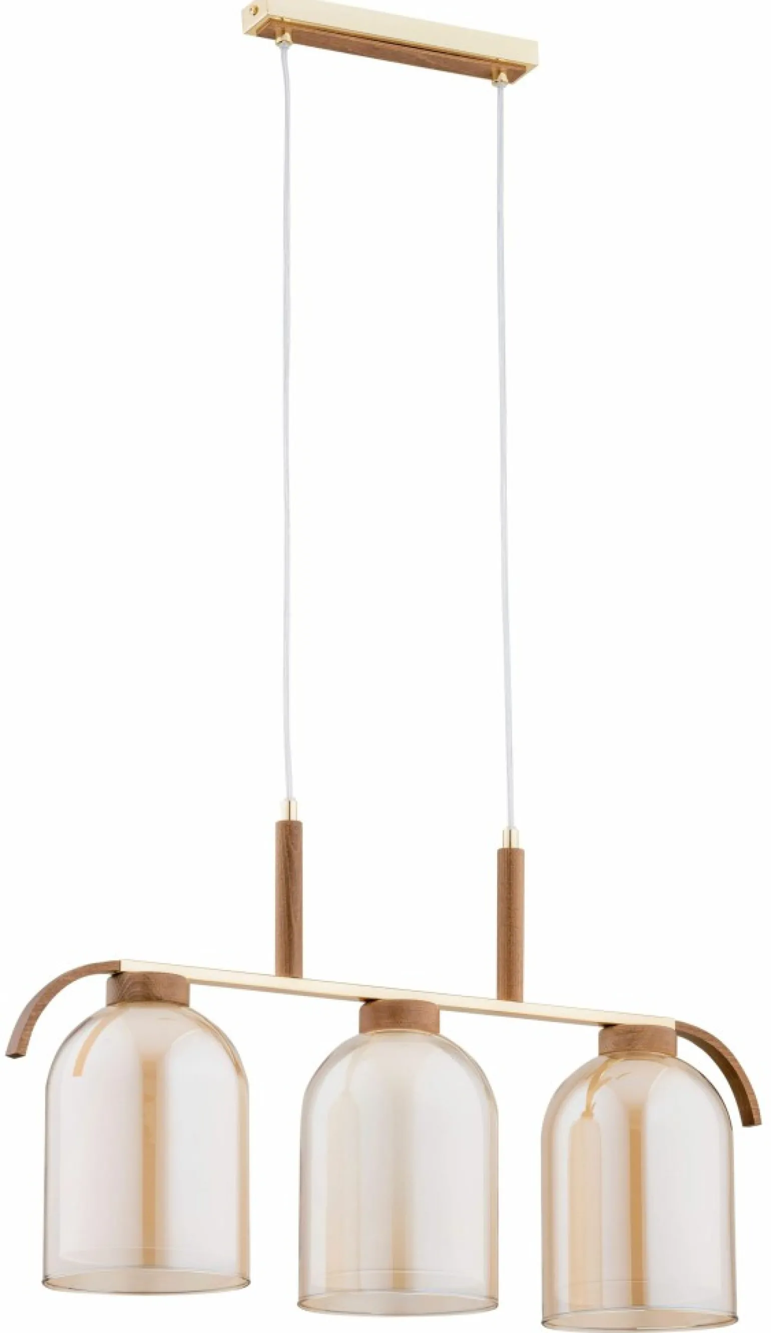 Cheap Drewniano-złota lampa do przytulnej jadalni AL 61303 ARIS | Kaja Żyrandole Nowoczesne