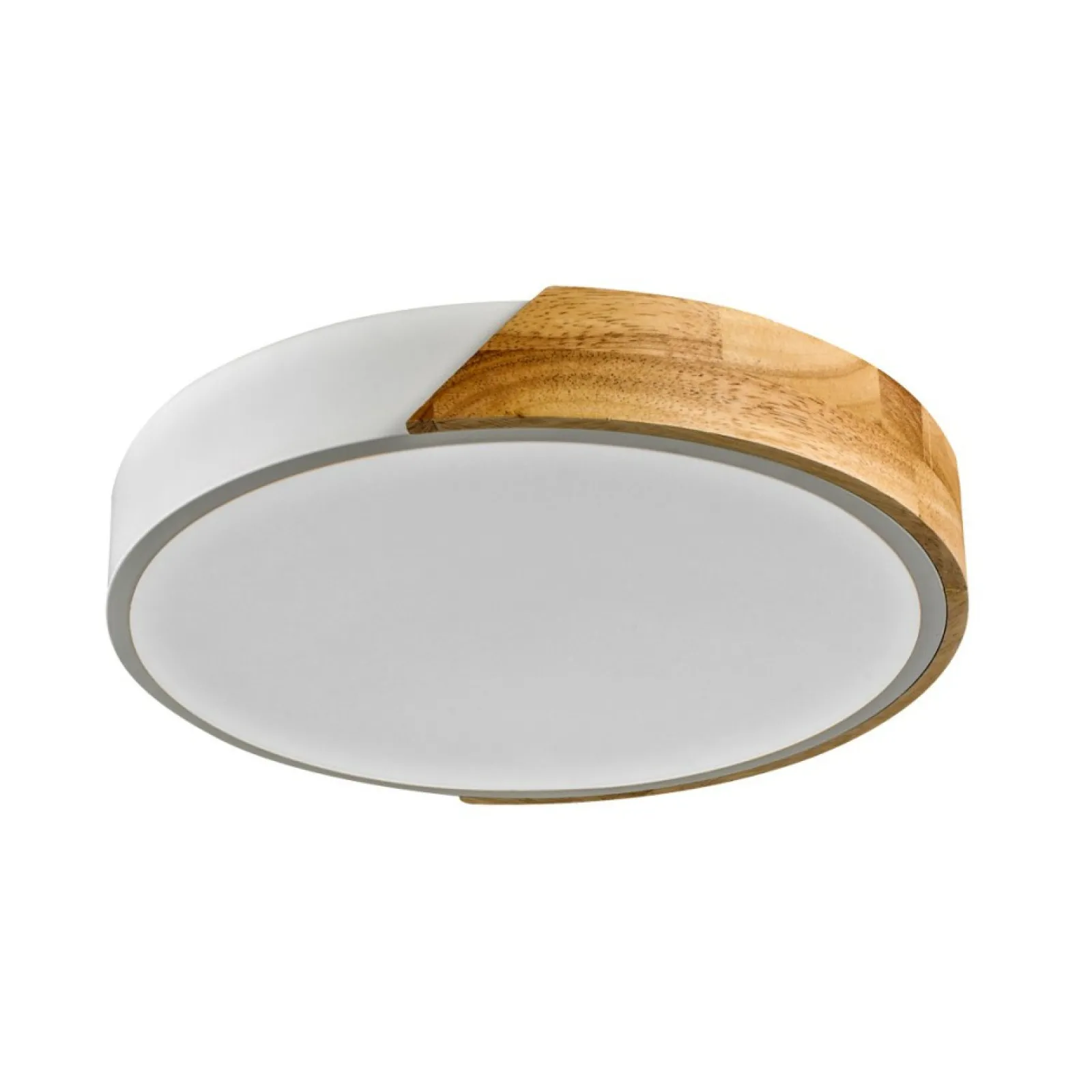 Sklep Kaja Drewniany plafon, biała oprawa, LED PLF-13186-WH-WO z serii NASTRO* Plafony Nowoczesne | Lampy Led