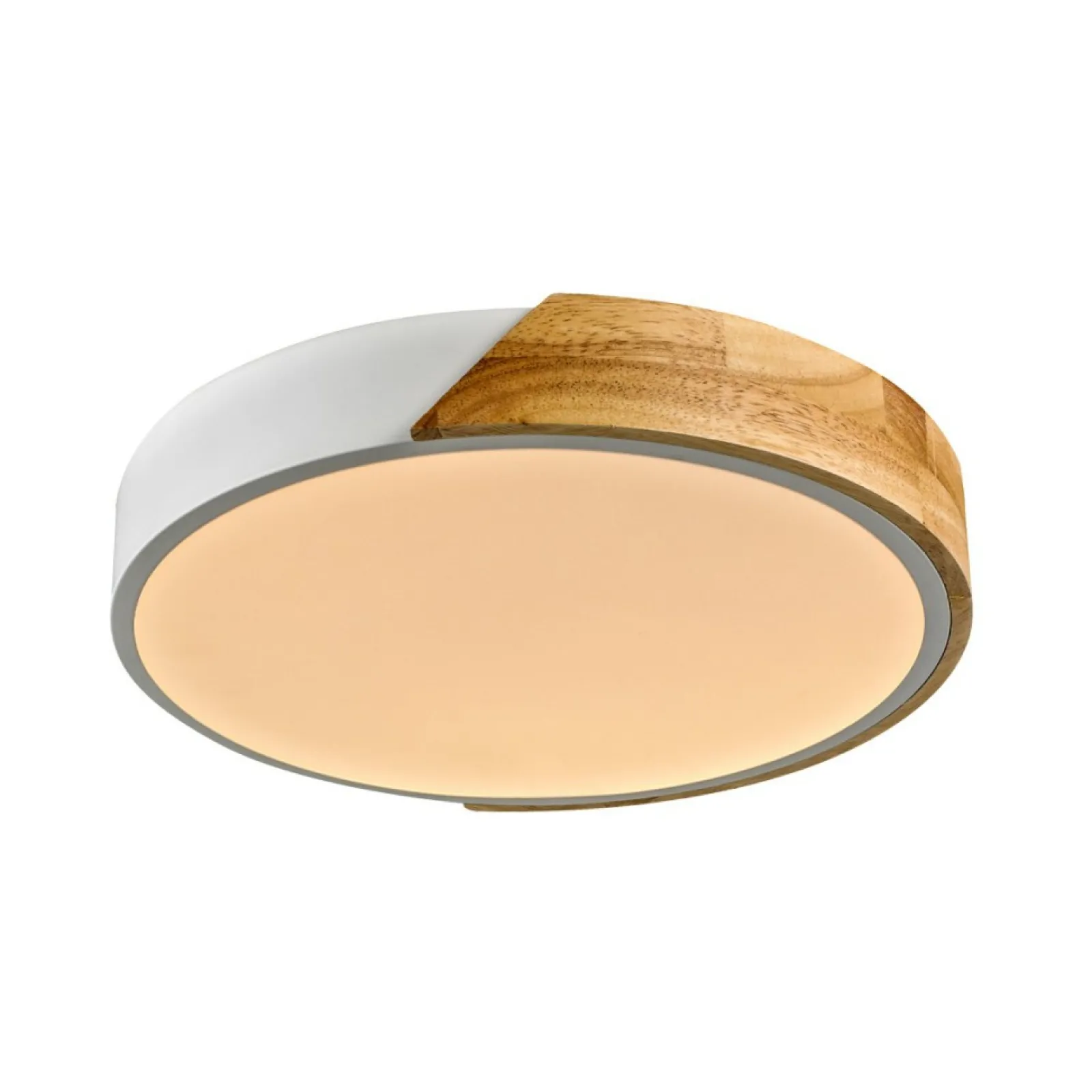Sklep Kaja Drewniany plafon, biała oprawa, LED PLF-13186-WH-WO z serii NASTRO* Plafony Nowoczesne | Lampy Led