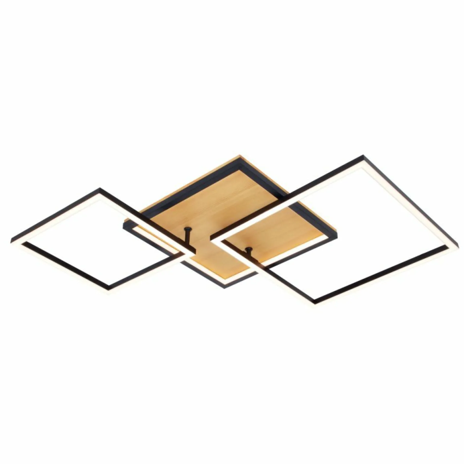 Discount Drewniany plafon LED, styl rustykalny PLF-82738-38W-WO NORIS | Kaja Żyrandole Nowoczesne