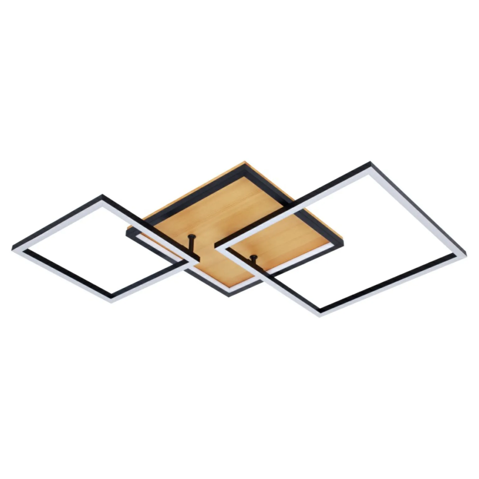 Discount Drewniany plafon LED, styl rustykalny PLF-82738-38W-WO NORIS | Kaja Żyrandole Nowoczesne