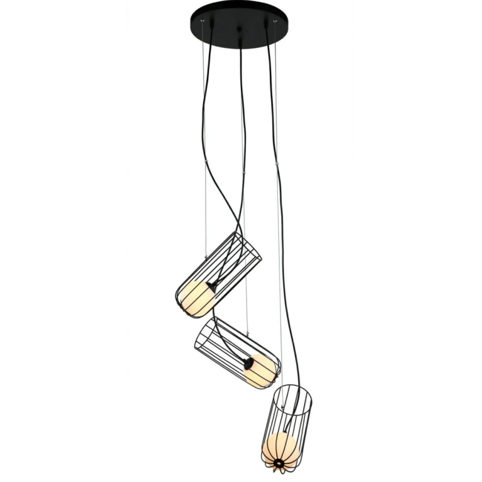 Store Druciana, designerska lampa wisząca MDM-3941/3 BK COCO | Kaja Żyrandole Nowoczesne