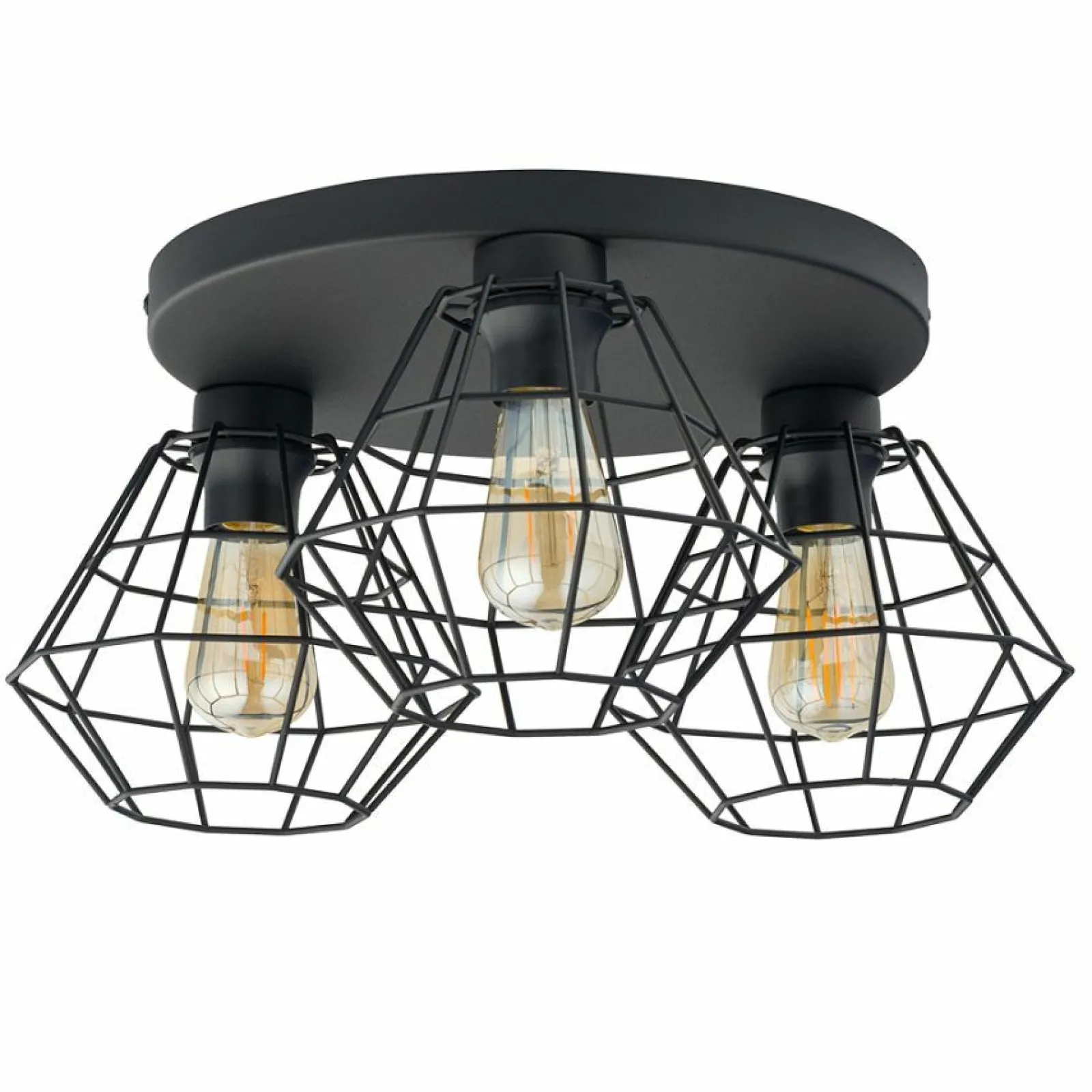 Sklep Kaja Druciana, loftowa lampa sufitowa do sypialni TK 6205 - DIAMOND NEW* Plafony Nowoczesne