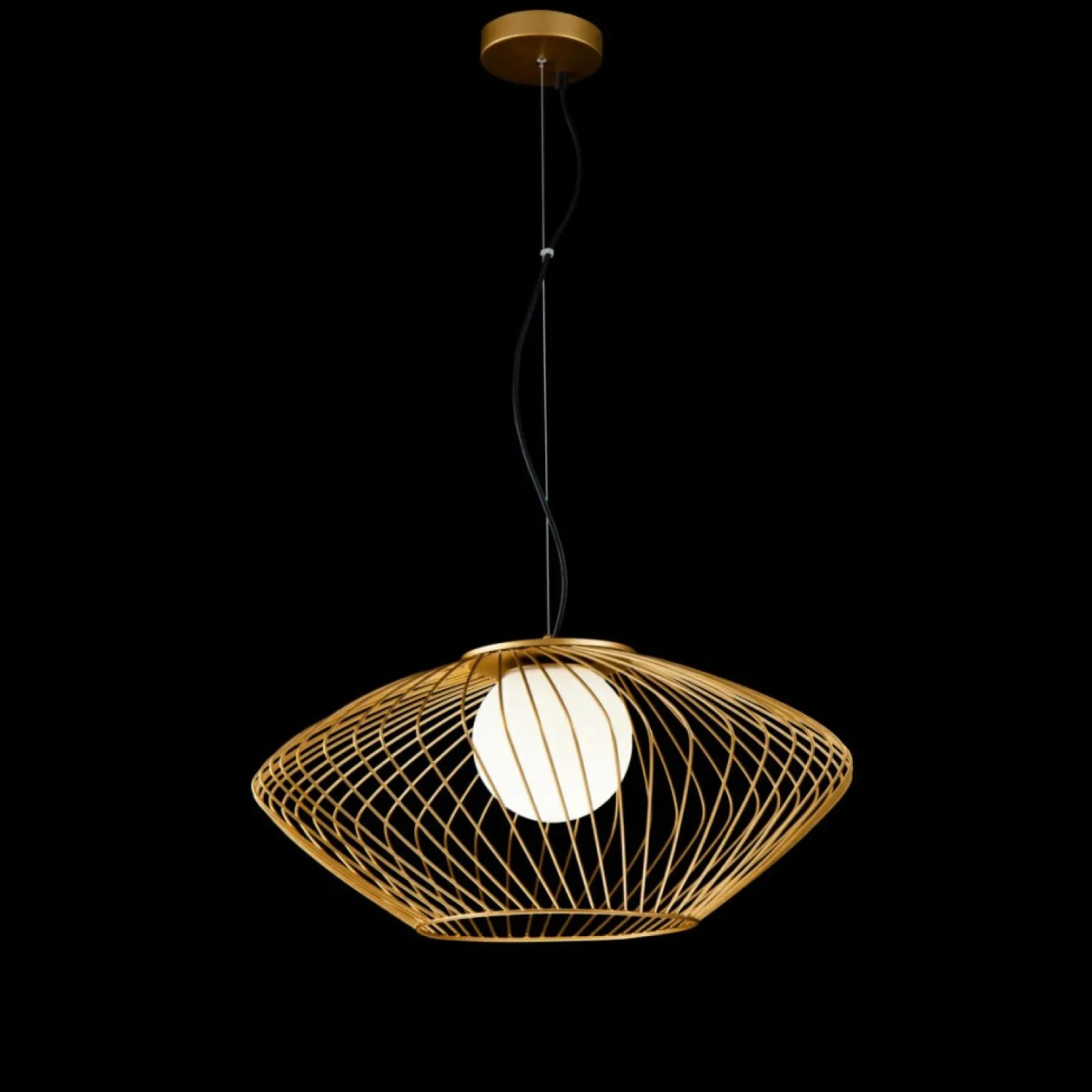 Fashion Druciana, złota lampa wisząca do kuchni P364PL-01G PLEC | Kaja Żyrandole Nowoczesne