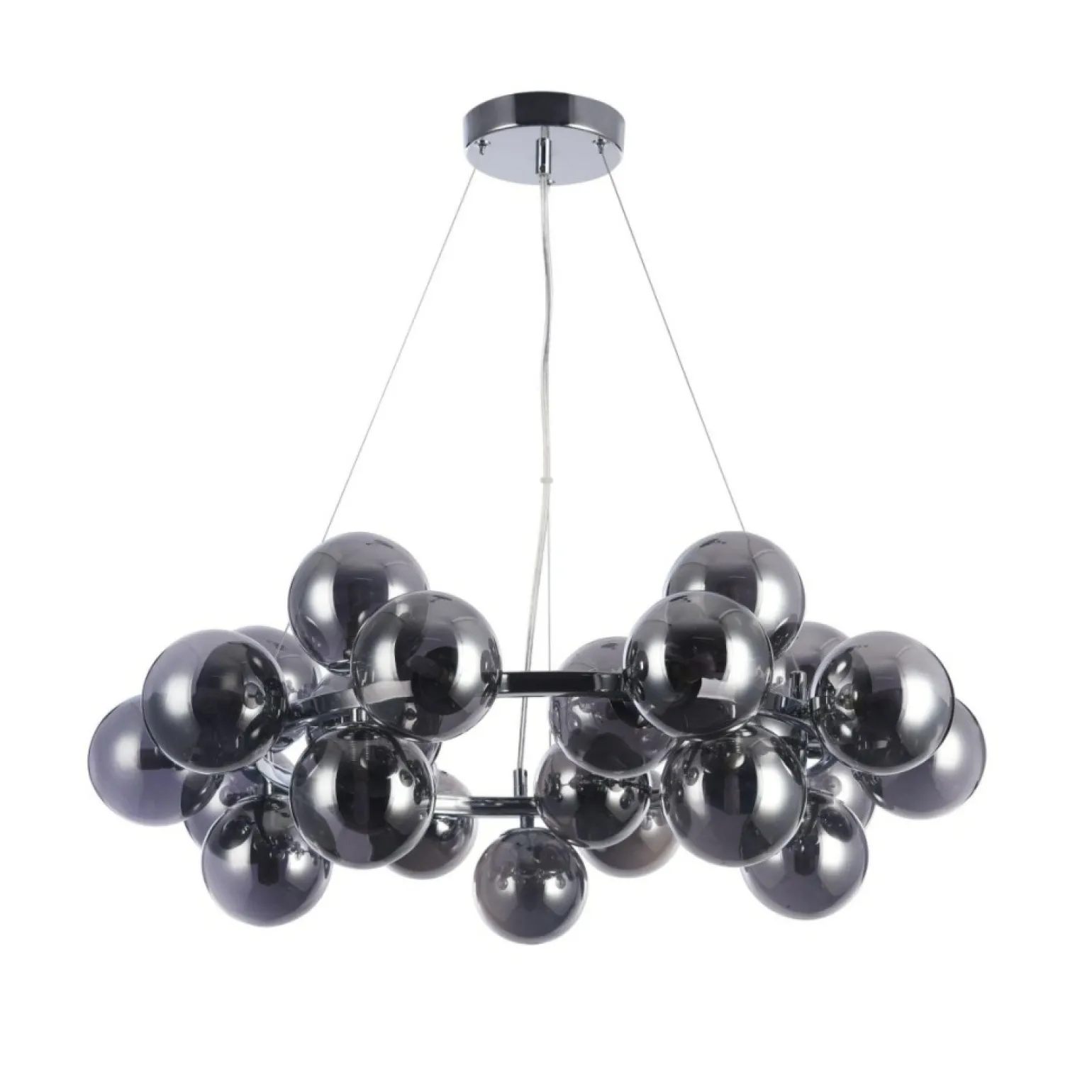 New Duża, owana lampa wisząca MOD548PL-25CH DALLAS | Kaja Oświetlenie Żyrandole Nowoczesne