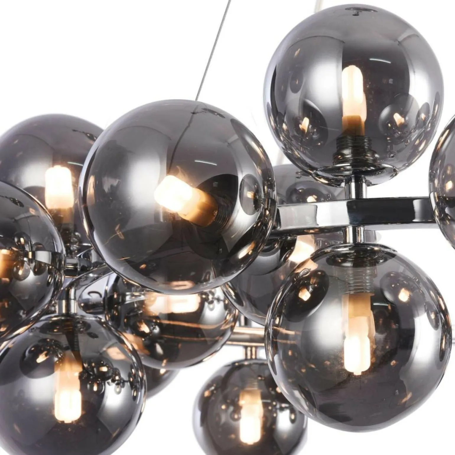 New Duża, owana lampa wisząca MOD548PL-25CH DALLAS | Kaja Oświetlenie Żyrandole Nowoczesne