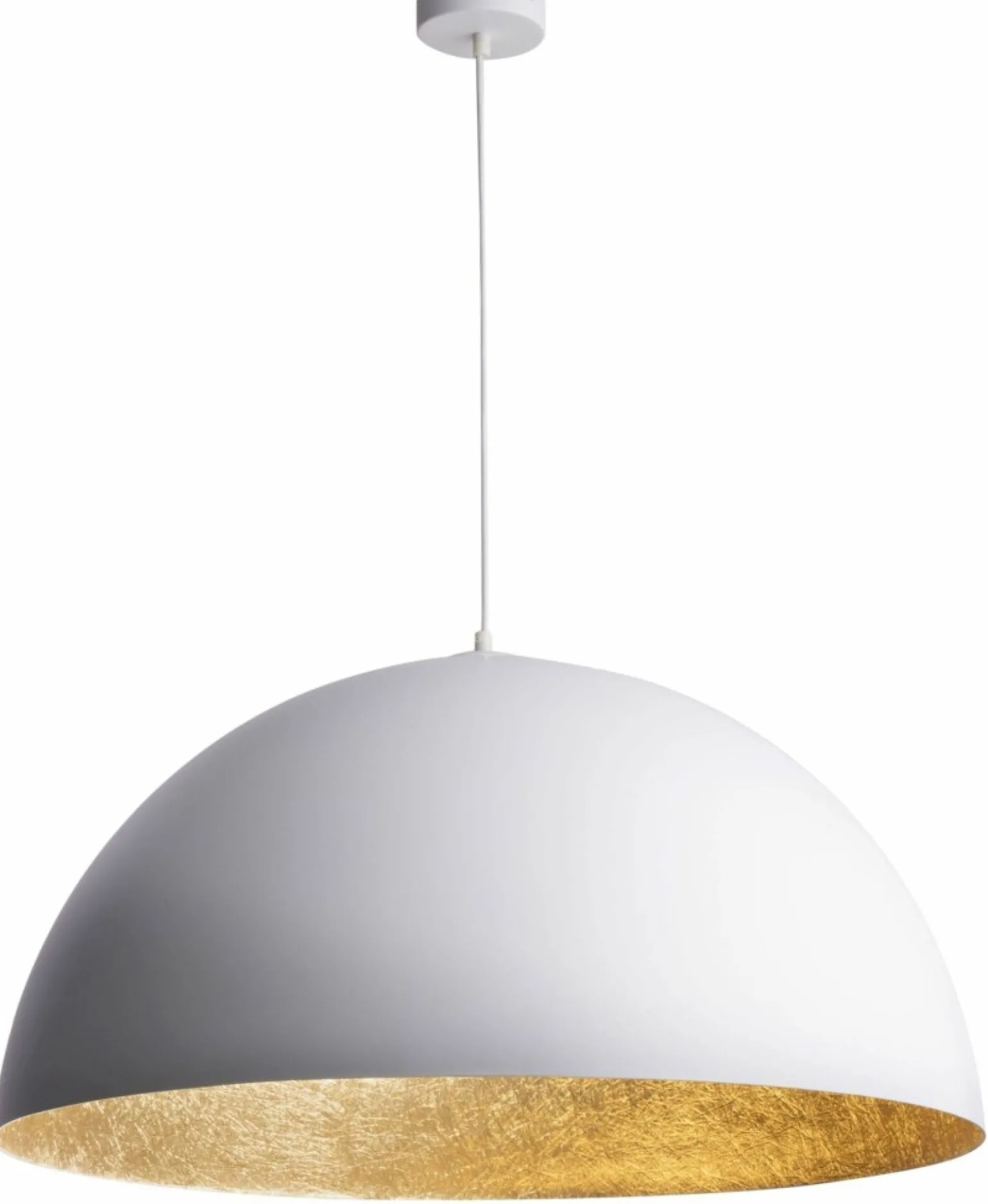 Sale Duża, kopułowa lampa wisząca do salonu SIG 30127 z serii SFERA 90 B/ZŁ Żyrandole Nowoczesne