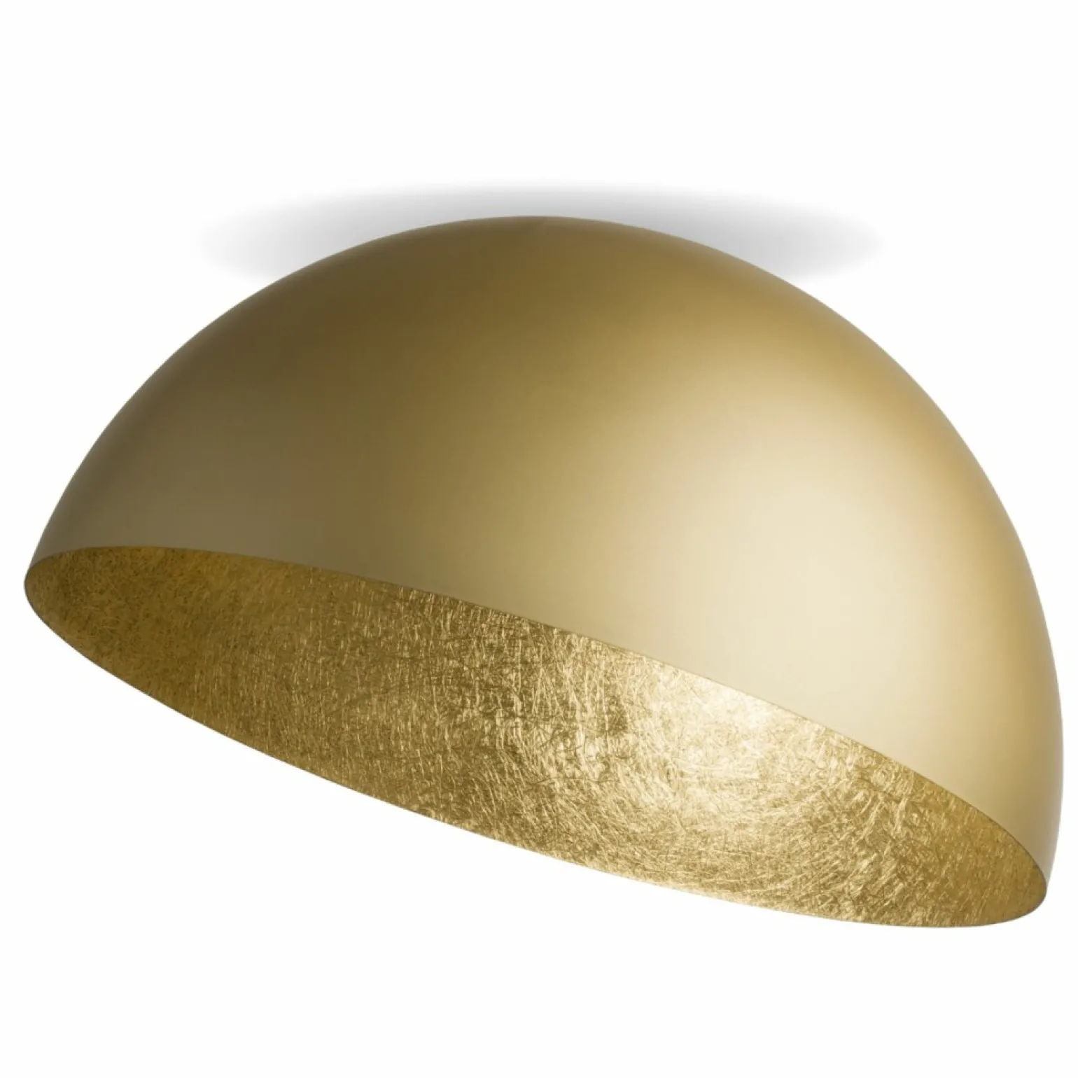 Sale Duża lampa sufitowa, złota kopuła półokrąg SIG 32475 - SFERA 90 ZŁ Żyrandole Nowoczesne