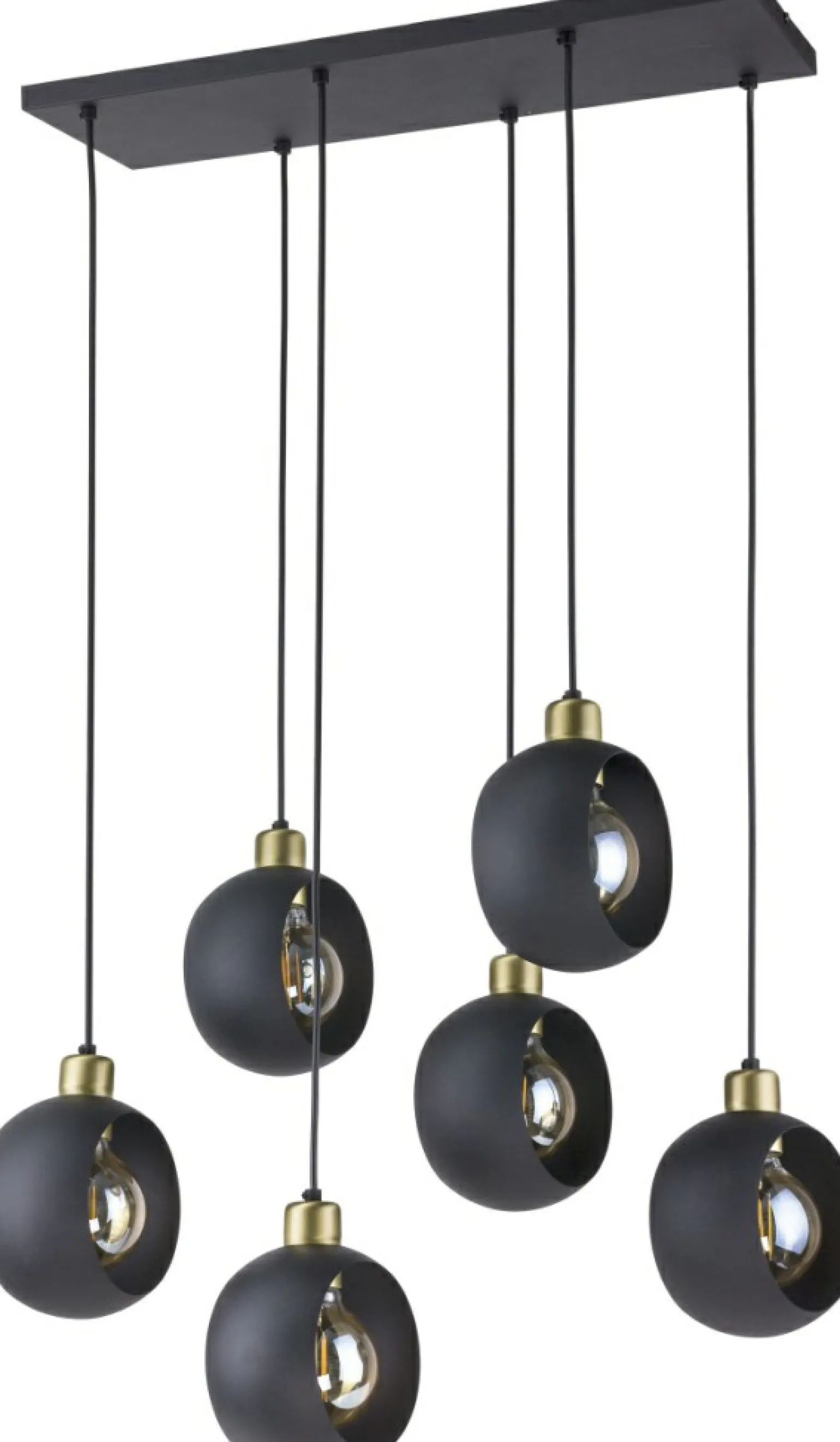 Sale Duża lampa wisząca do salonu TK 2756 CYKLOP BLACK | Kaja Oświetlenie Żyrandole Nowoczesne