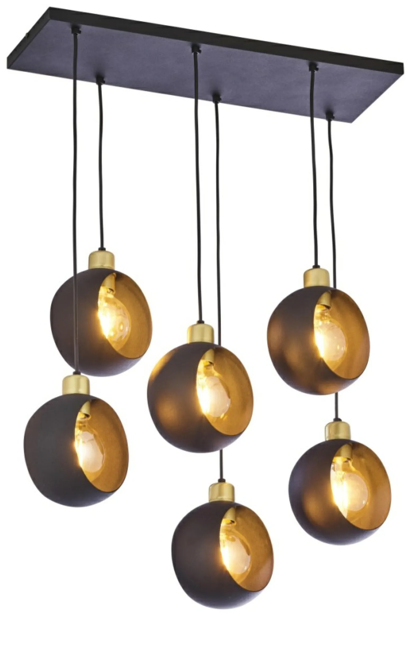 Sale Duża lampa wisząca do salonu TK 2756 CYKLOP BLACK | Kaja Oświetlenie Żyrandole Nowoczesne