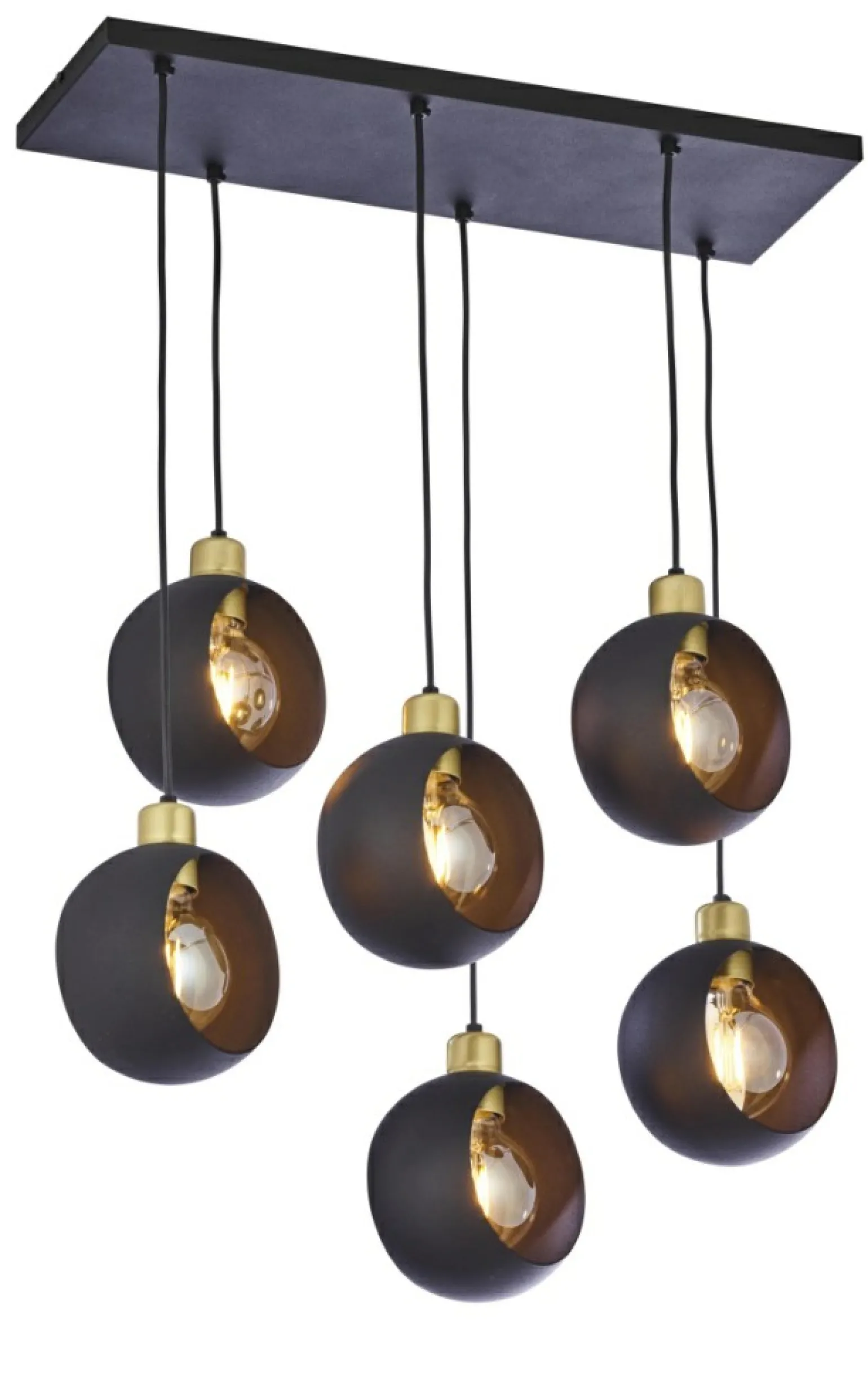 Sale Duża lampa wisząca do salonu TK 2756 CYKLOP BLACK | Kaja Oświetlenie Żyrandole Nowoczesne