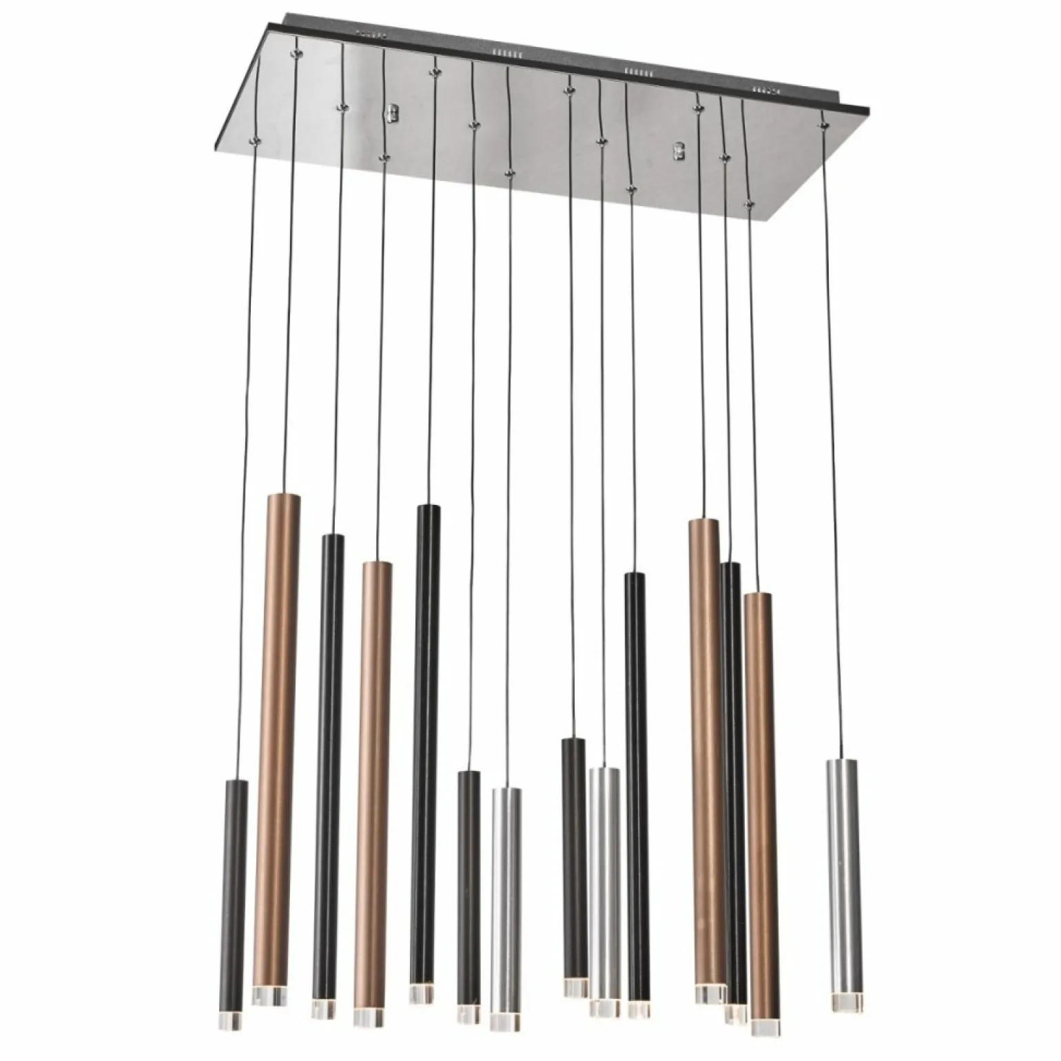 Shop Duża lampa wisząca z kolorowymi tubami MD17077-14B REYNA | Kaja Żyrandole Nowoczesne