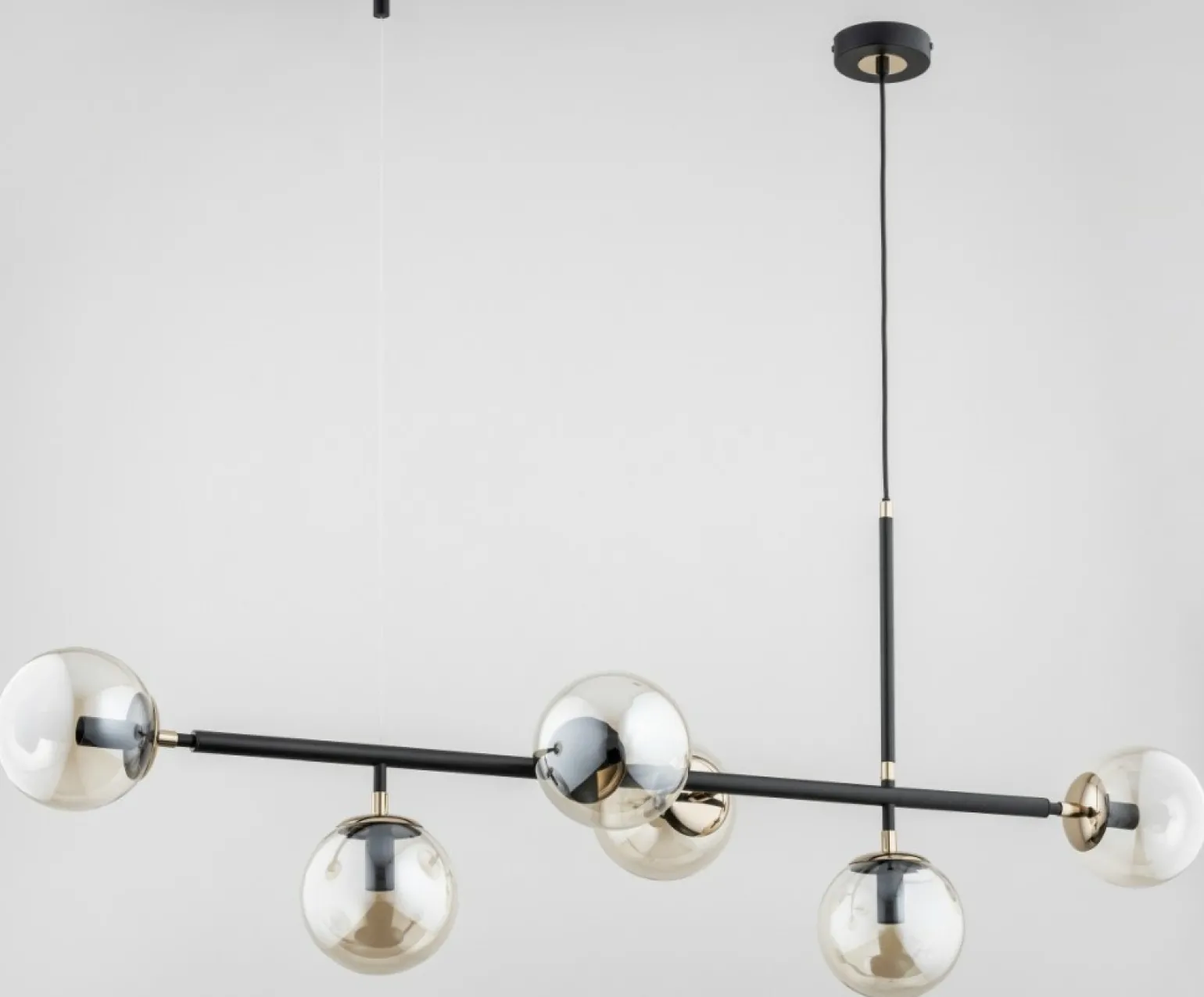 Outlet Duża lampa wisząca z kulistymi, szklanymi kloszami AL 63034 | Kaja Żyrandole Nowoczesne