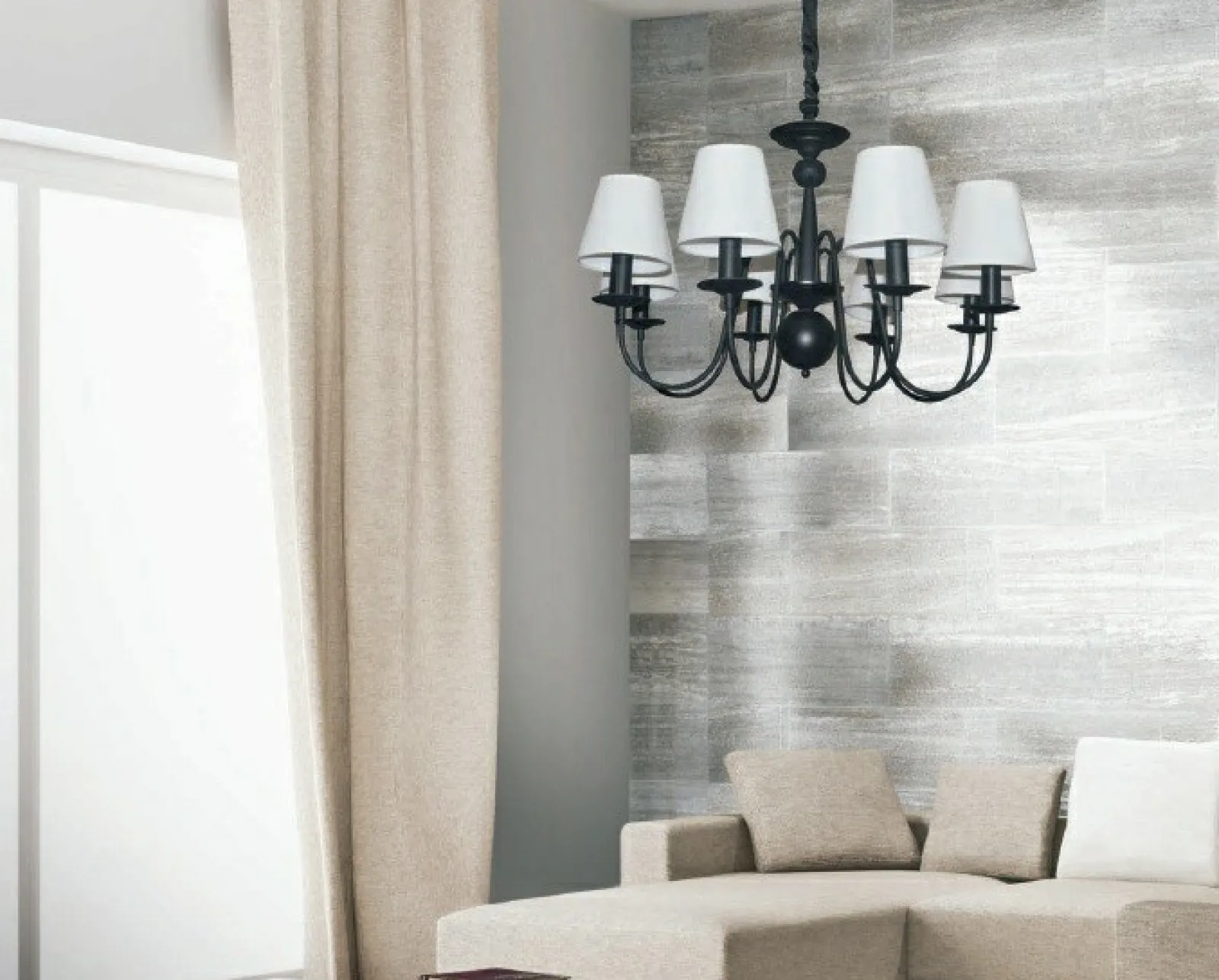 Sklep Kaja Duża lampa z klasycznymi abażurami LP-88439/8P WERONA | Kaja* Randole Tradycyjne