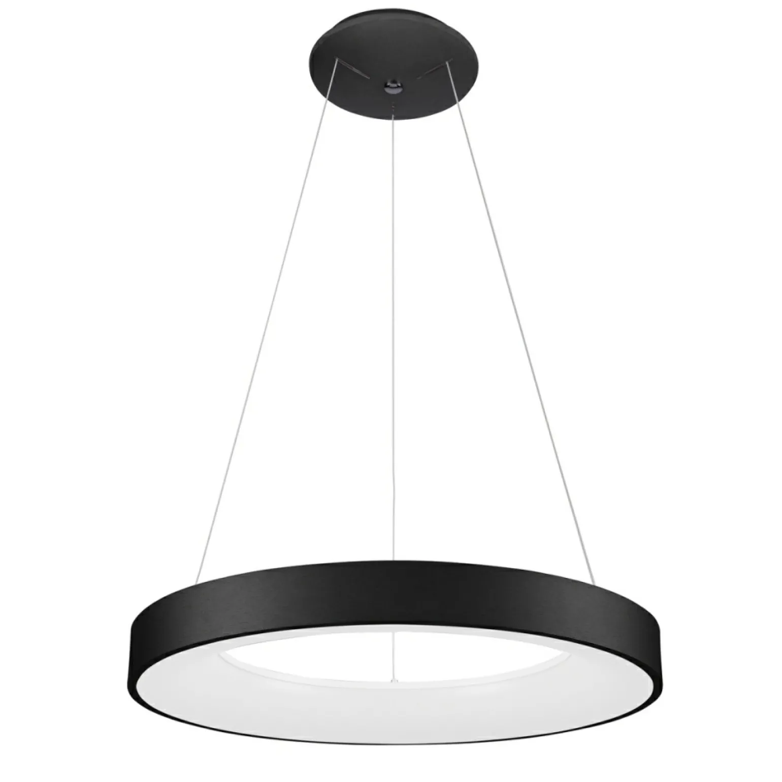 Fashion Duża obręcz LED ⌀60cm do salonu 5304-850RP-BK-3 GIULIA | Kaja Żyrandole Nowoczesne