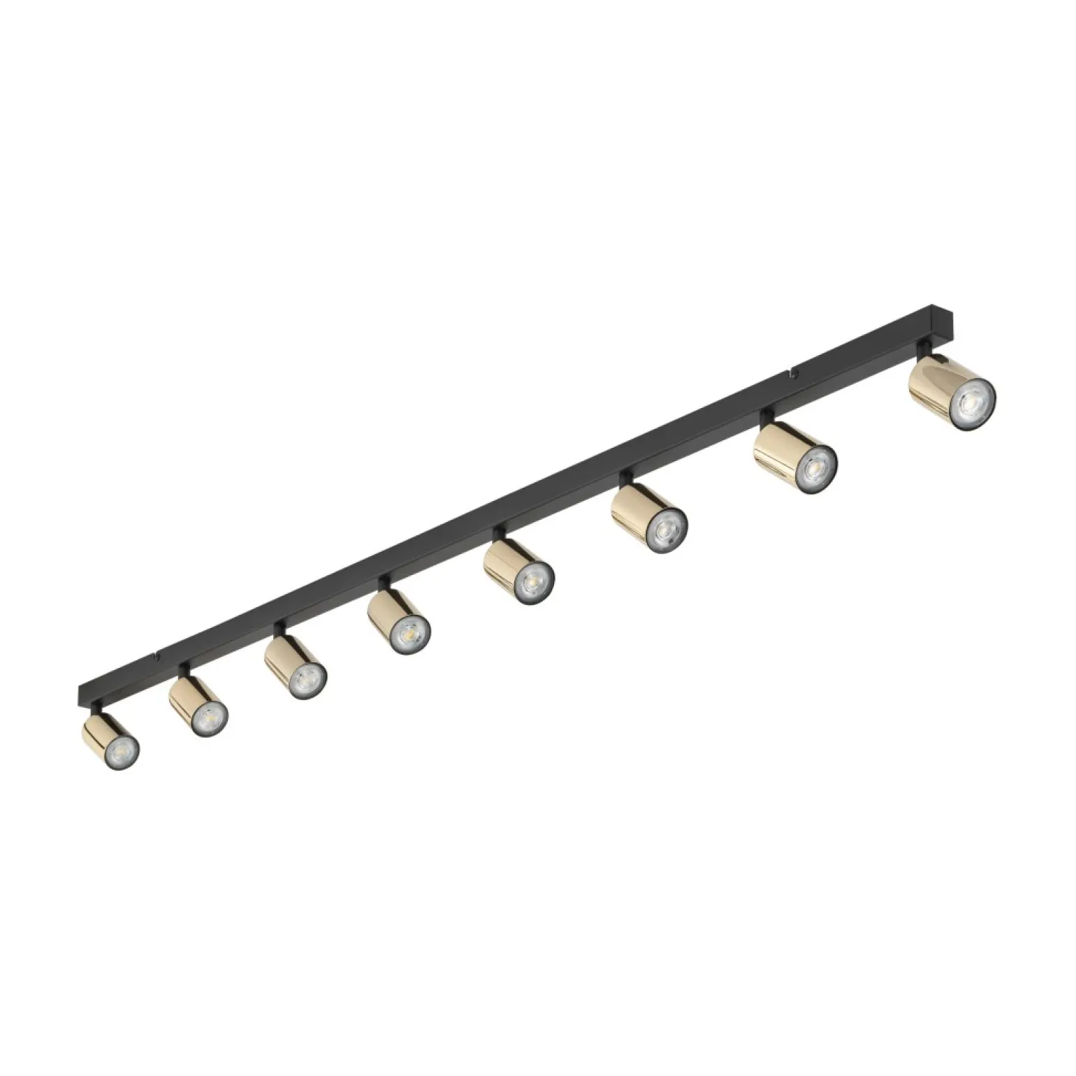 New Długa, czarna lampa natynkowa z reflektorami TK 5997 TOP | Kaja Żyrandole Nowoczesne