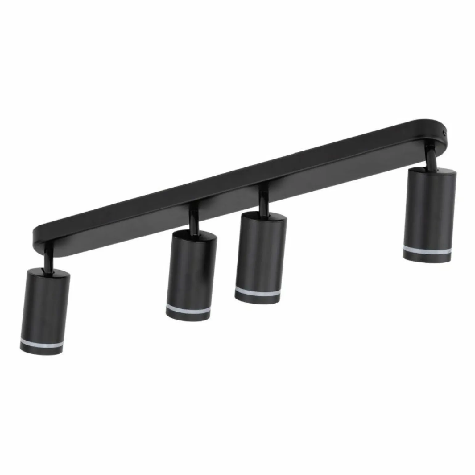Sale Długa listwa natynkowa, ruchome spoty TK 6916 JET BLACK | Kaja Żyrandole Nowoczesne