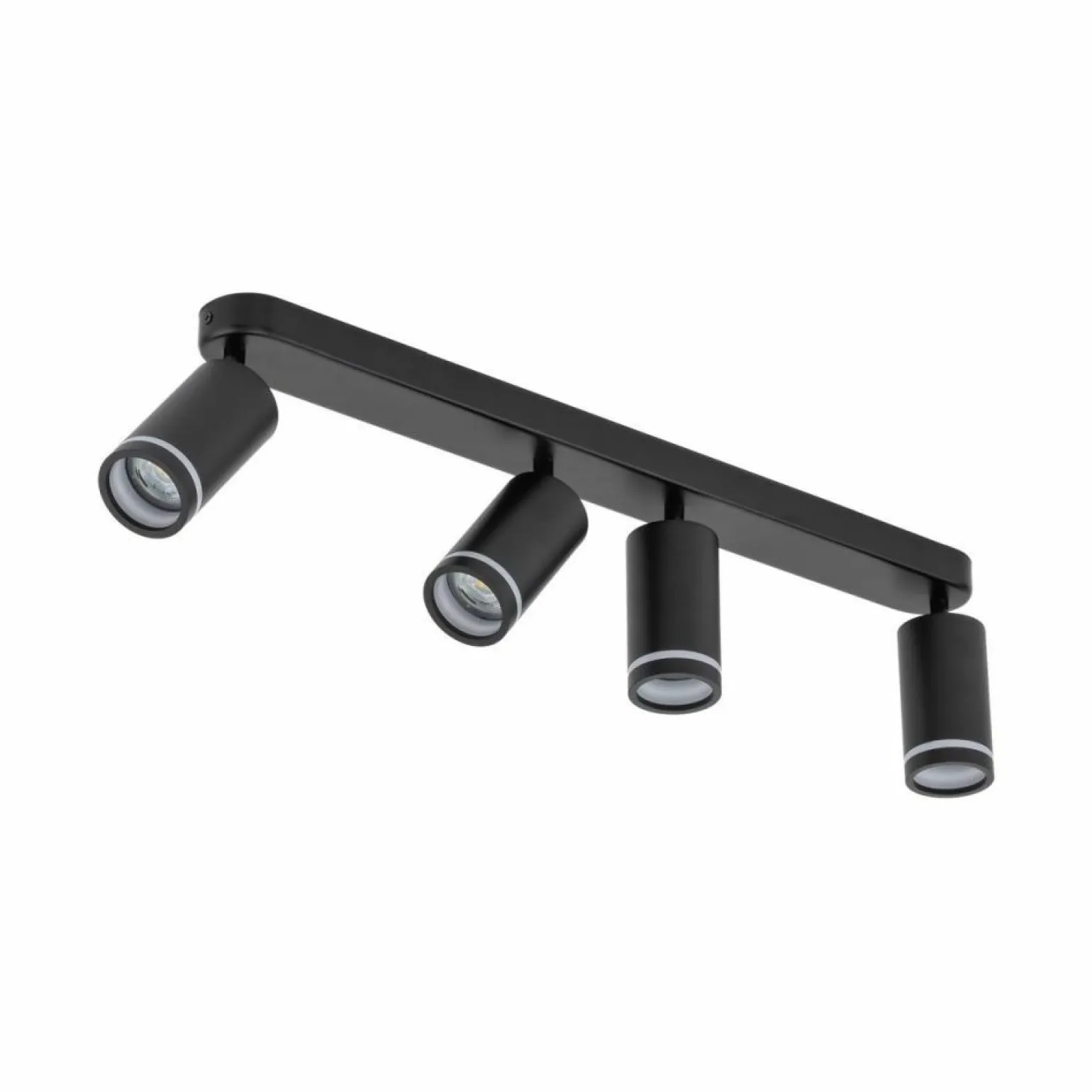 Sale Długa listwa natynkowa, ruchome spoty TK 6916 JET BLACK | Kaja Żyrandole Nowoczesne