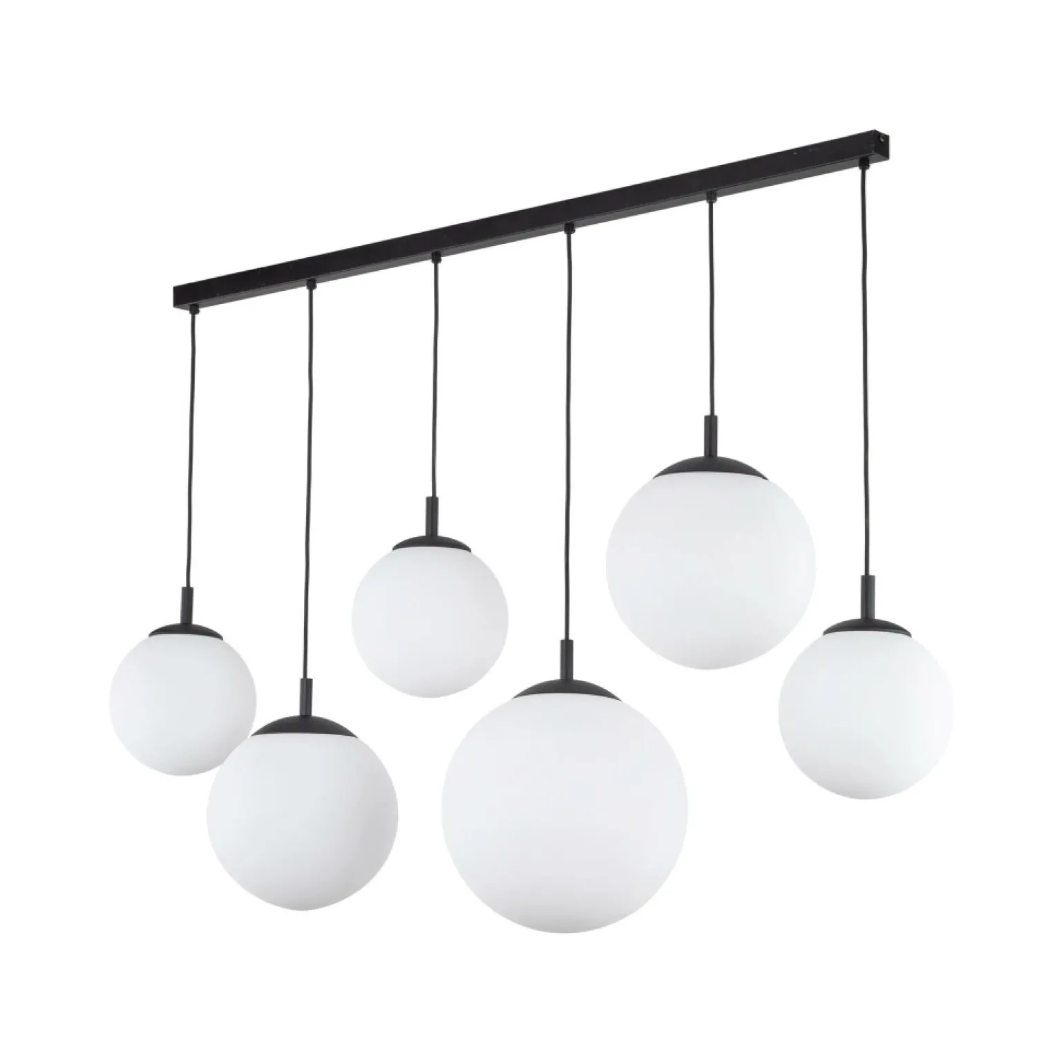 Flash Sale Długa listwa sufitowa z białymi kloszami TK 4792 ESME WHITE | Kaja Żyrandole Nowoczesne