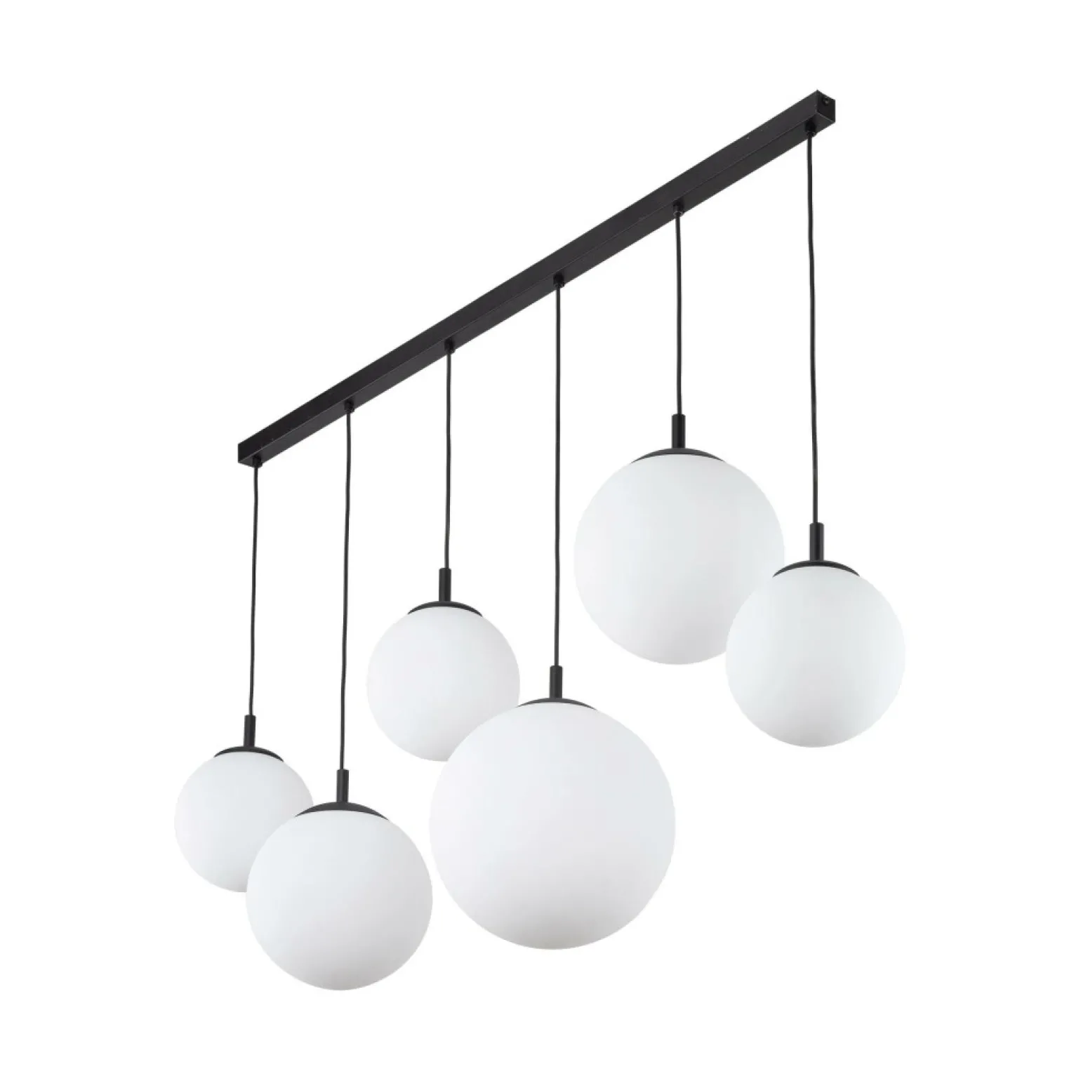 Flash Sale Długa listwa sufitowa z białymi kloszami TK 4792 ESME WHITE | Kaja Żyrandole Nowoczesne