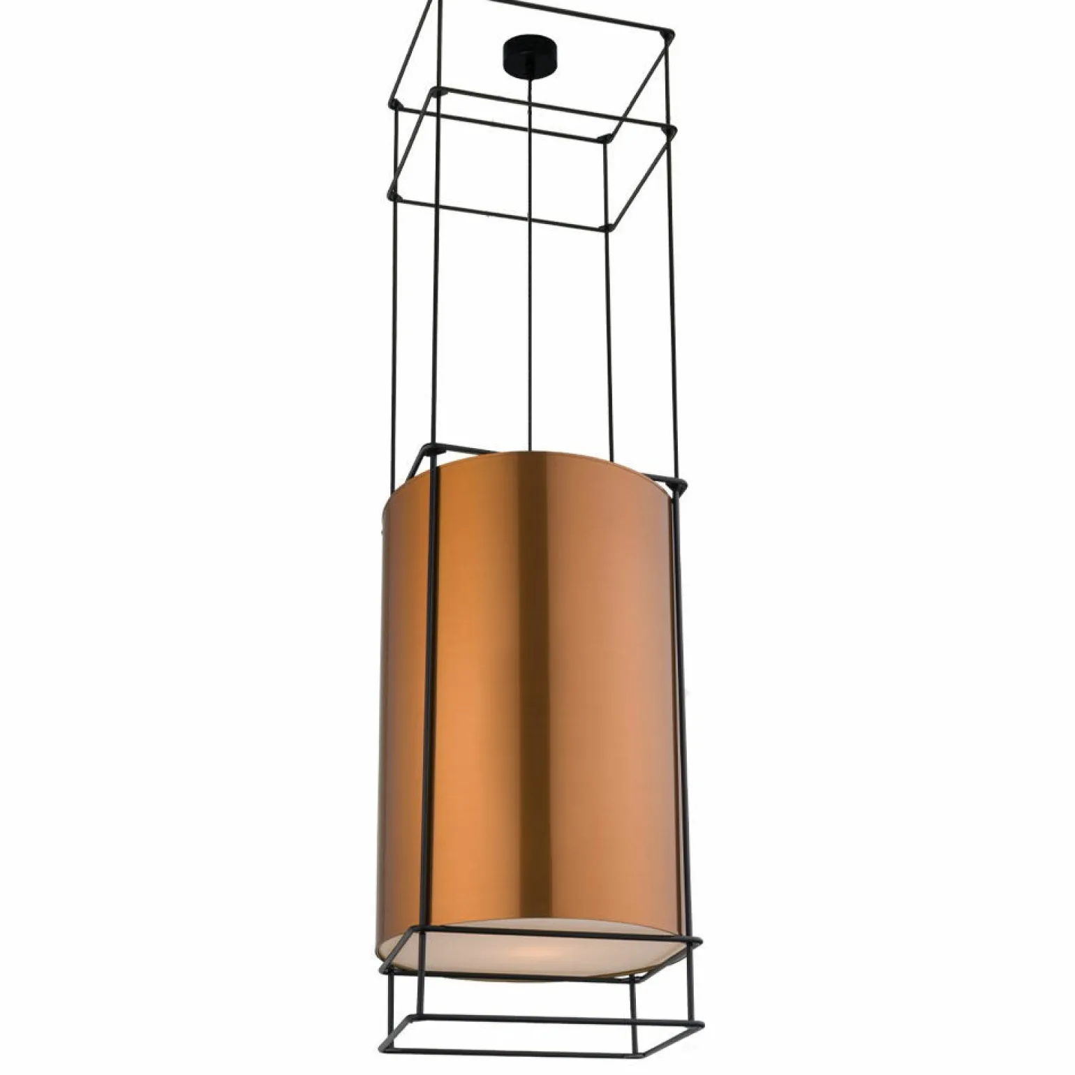 Flash Sale Długi, designerski zwis geometryczny - miedź 140cm ANT 9552 PAA | Kaja Żyrandole Nowoczesne