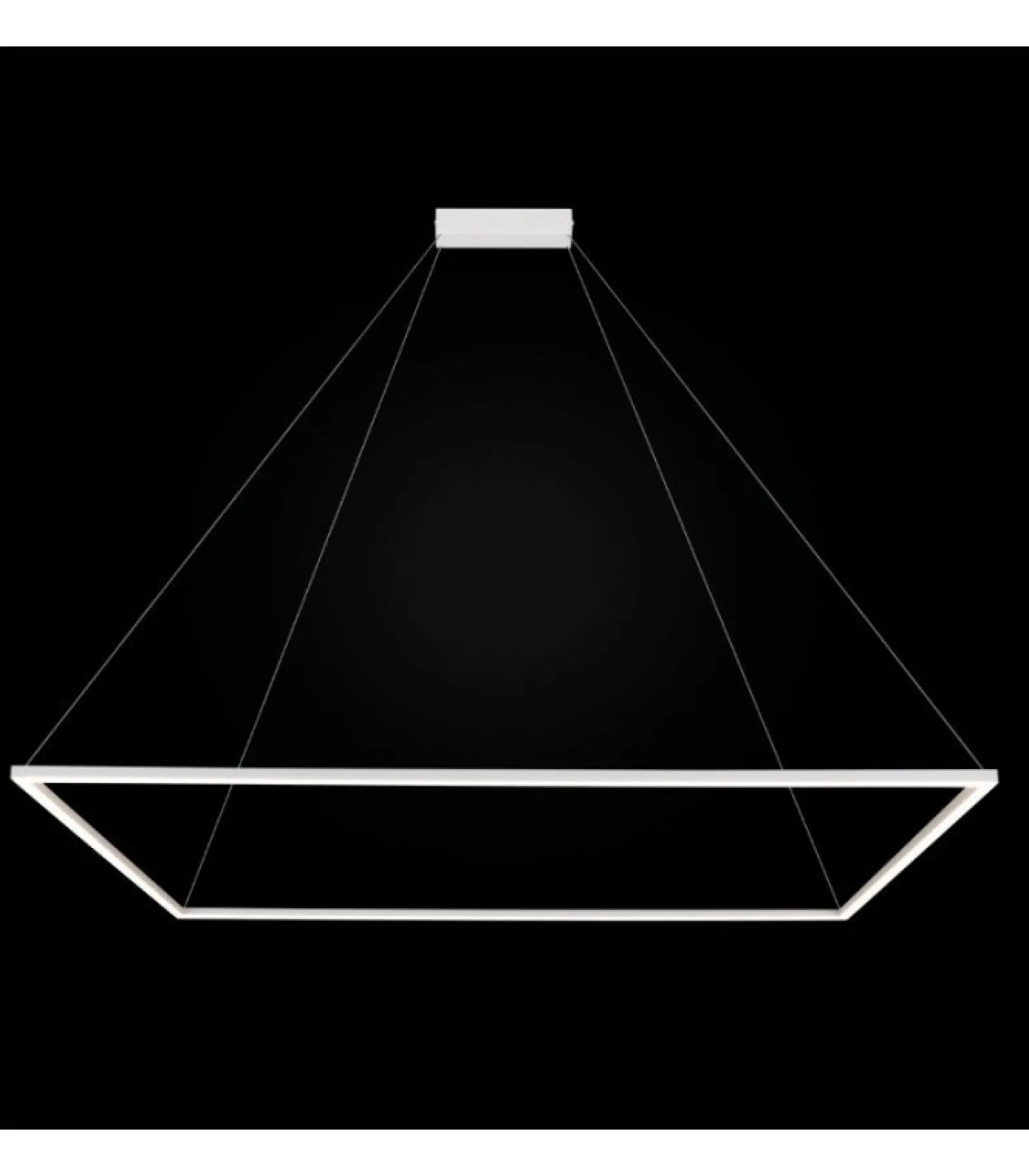 Best Sale Duży, biały żyrandol LED 108cm do salonu 67028 AKIRA | Kaja Żyrandole Nowoczesne