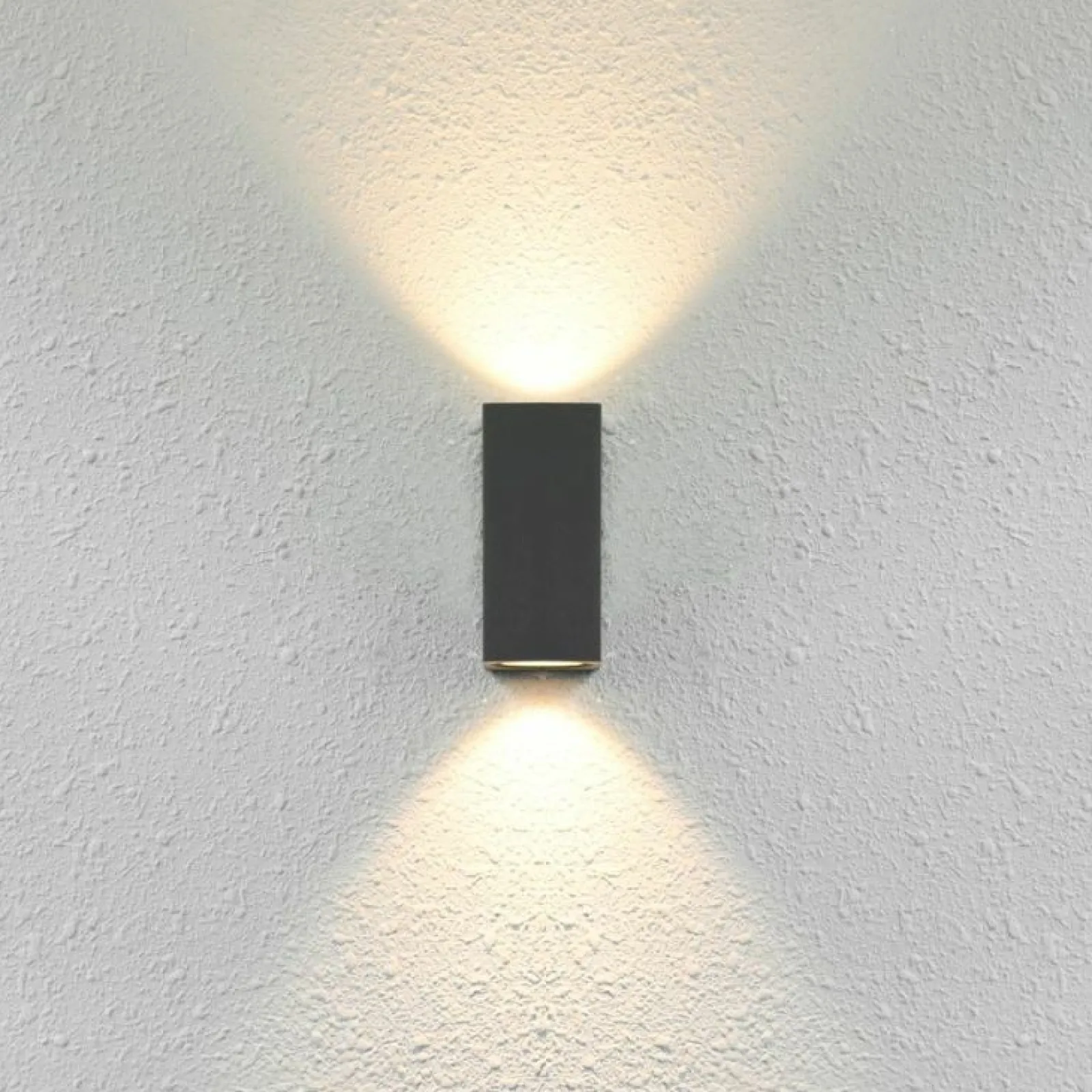 Sklep Kaja Dwukierunkowa, geometryczna lampa na elewację OWL-2198-1SQ serii GENTA* Kinkiety Ogrodowe