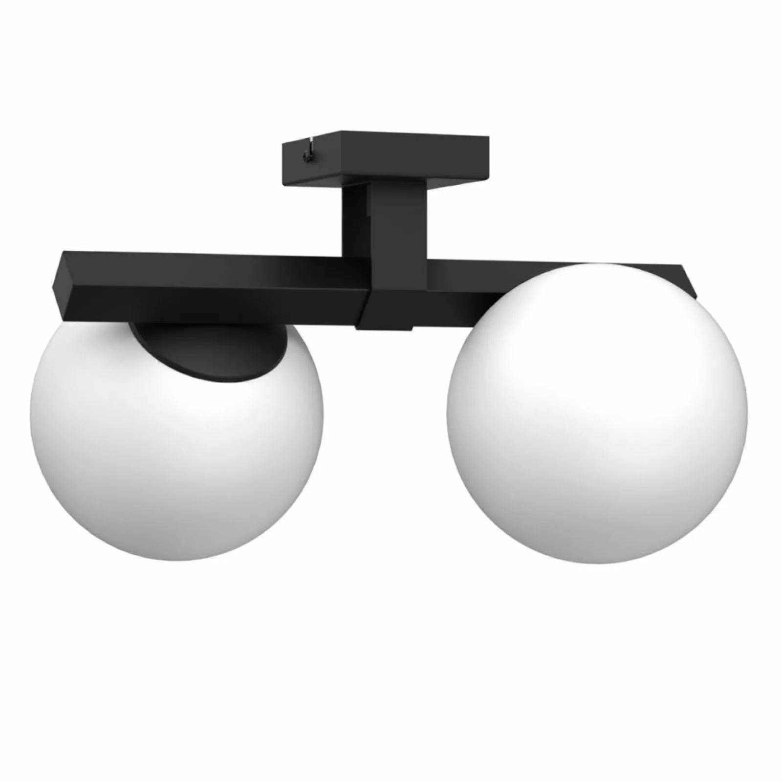 Sklep Kaja Dwupunktowa, czarna lampa sufitowa do holu LX 4625 IDRIS | Kaja* Plafony Nowoczesne