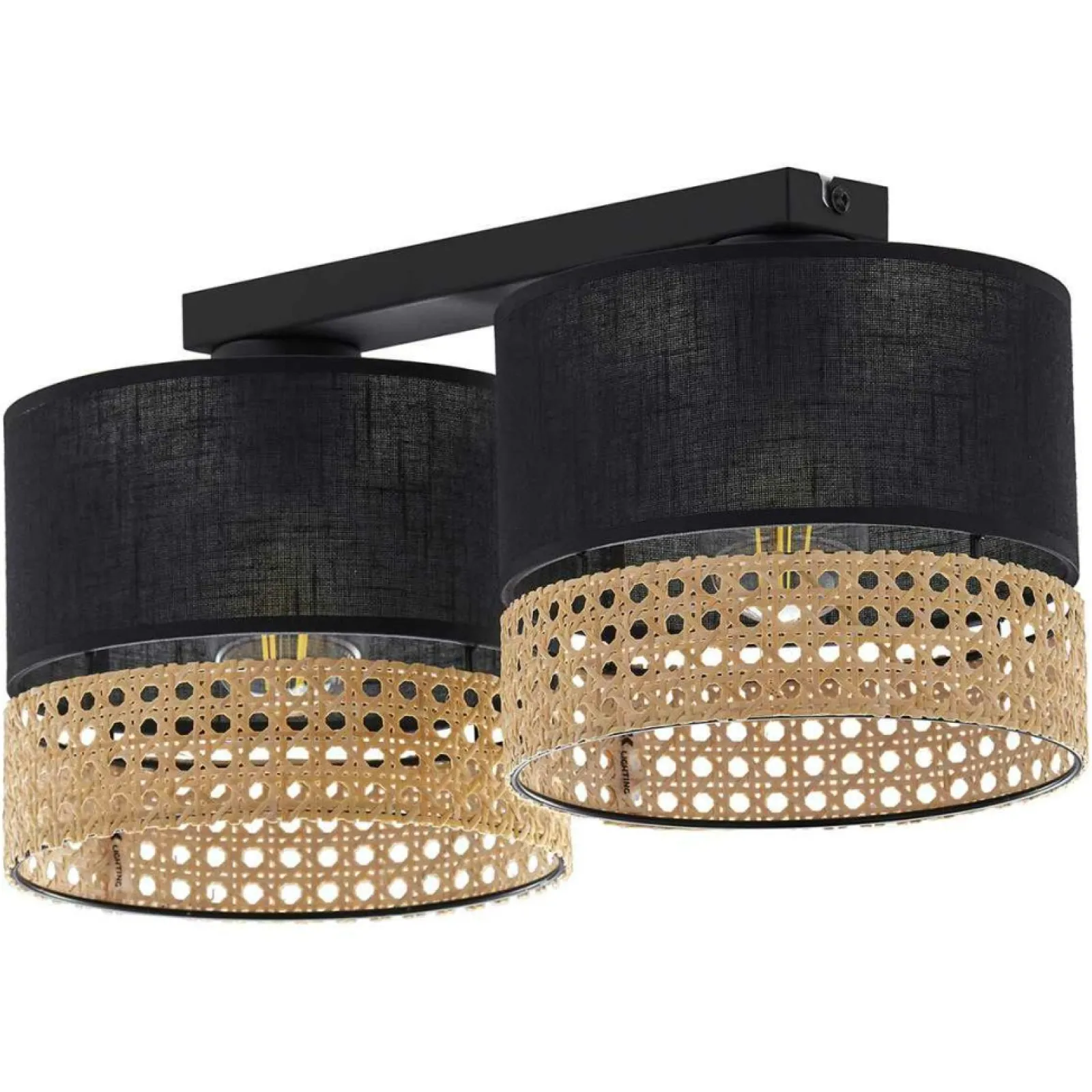 Sklep Kaja Dwupunktowa lampa w stylu rustykalnym TK 6545 PAGLIA | Kaja* Plafony Nowoczesne