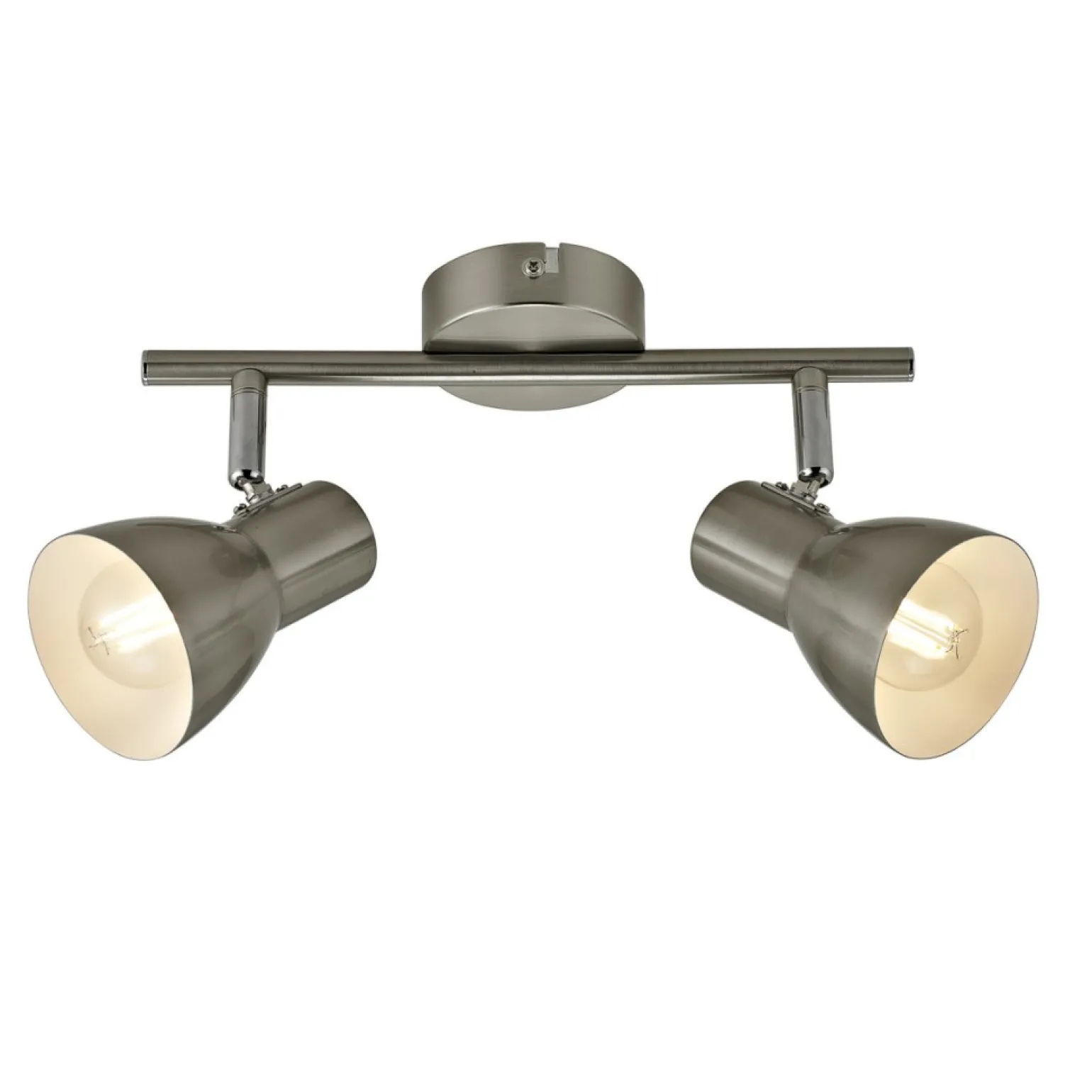 Discount Dwupunktowa listwa sufitowa ze spotami SPL-3422-2-SN z serii RIADO Żyrandole Nowoczesne