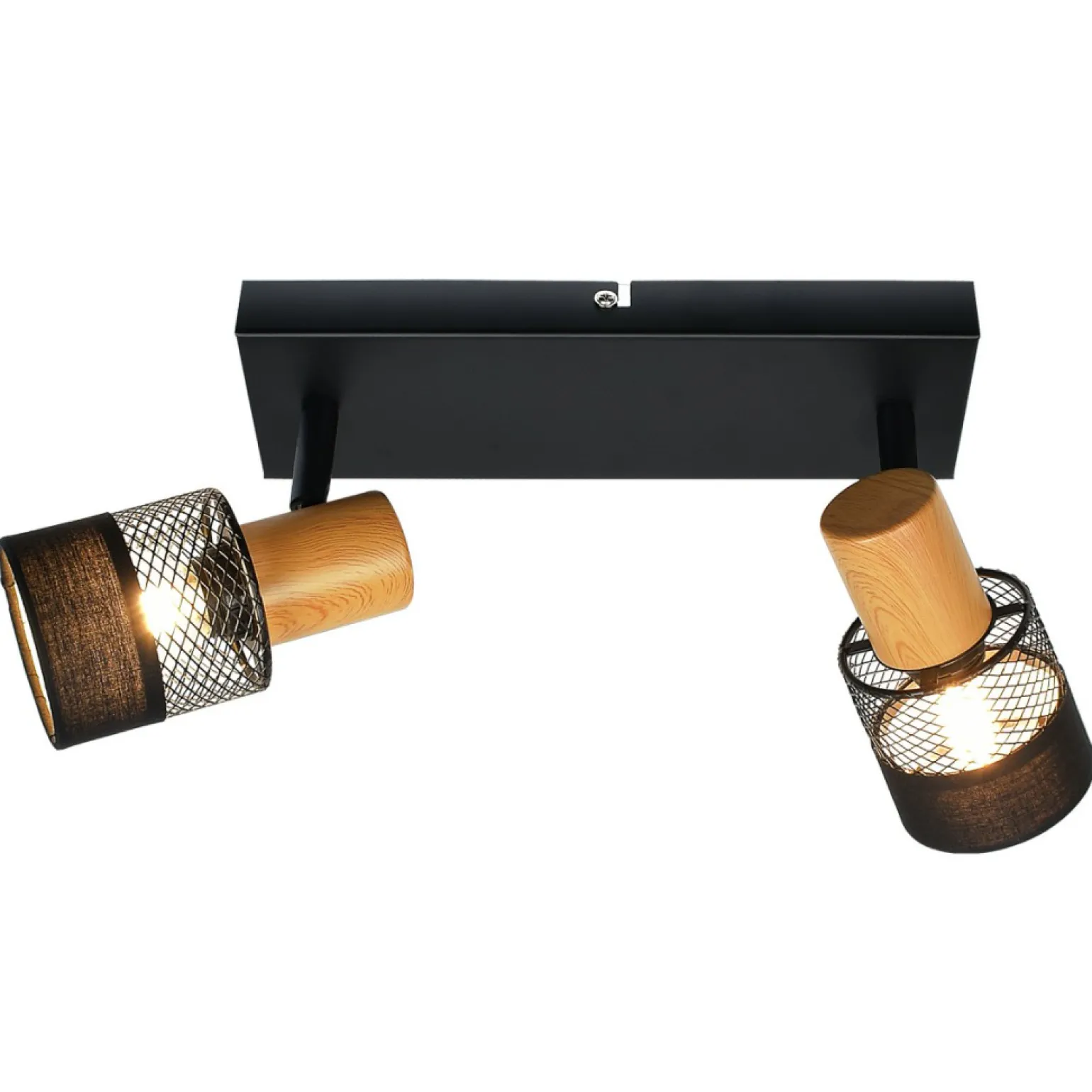 Sale Dwupunktowy reflektor z drewnianymi oprawkami SPL-90110-2 COLETTA Żyrandole Nowoczesne