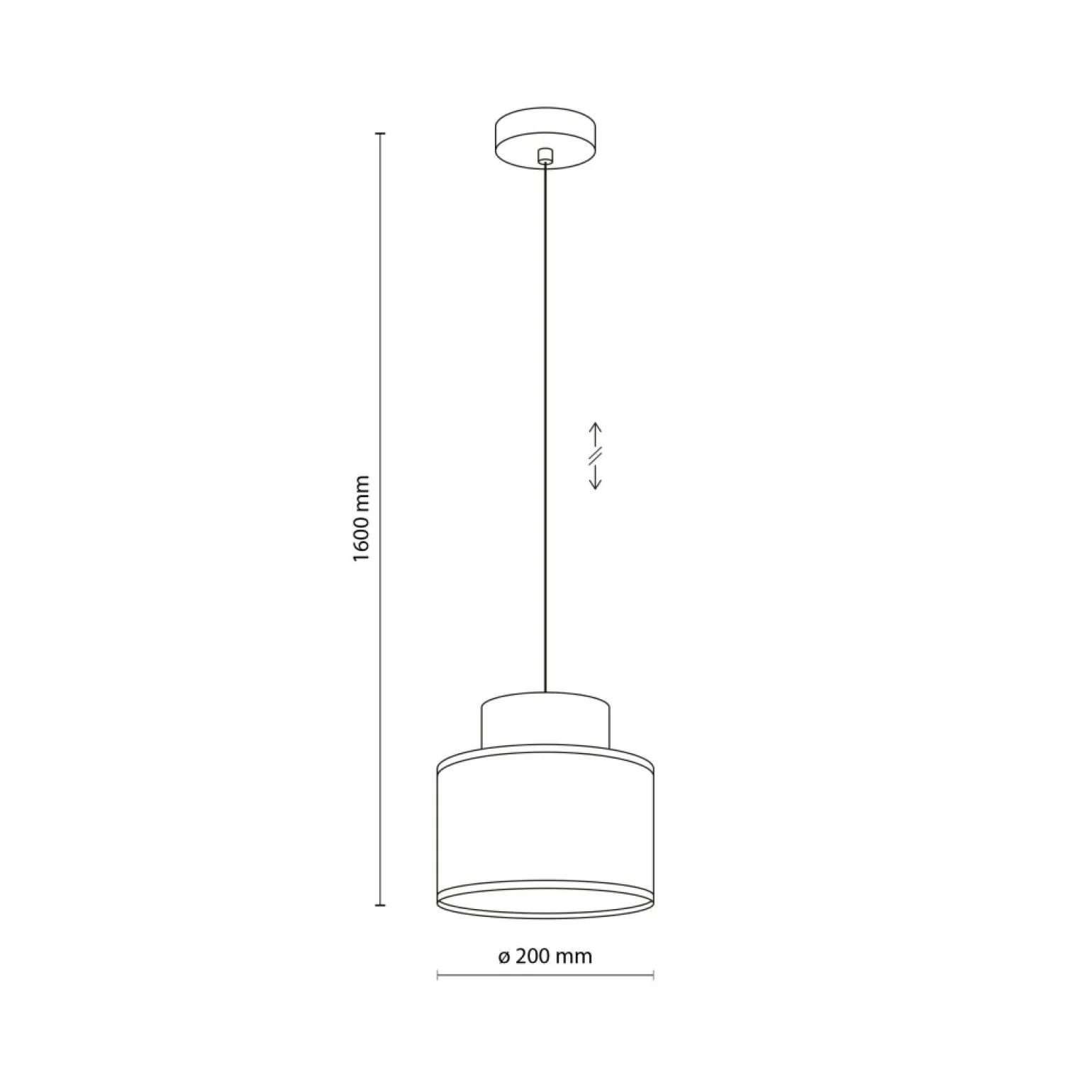 Outlet Dziecięca lampa wisząca w stylu boho TK 3257 DUO JUTA | Kaja Żyrandole Nowoczesne