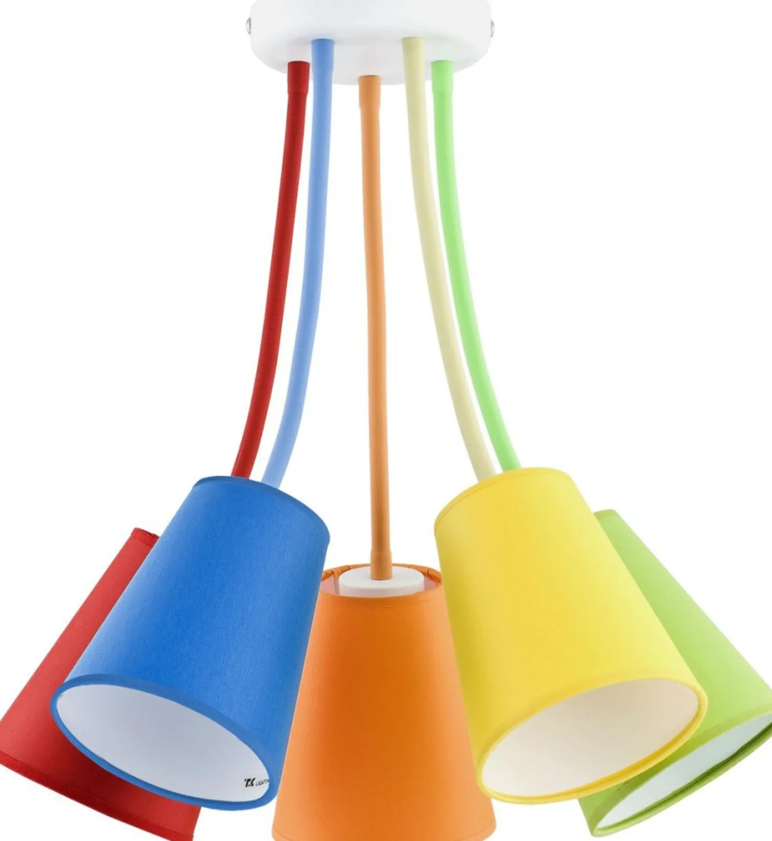 Outlet Dziecięca lampa z kolorowymi abażurami TK 2107 WIRE COLOUR | Kaja Żyrandole Nowoczesne