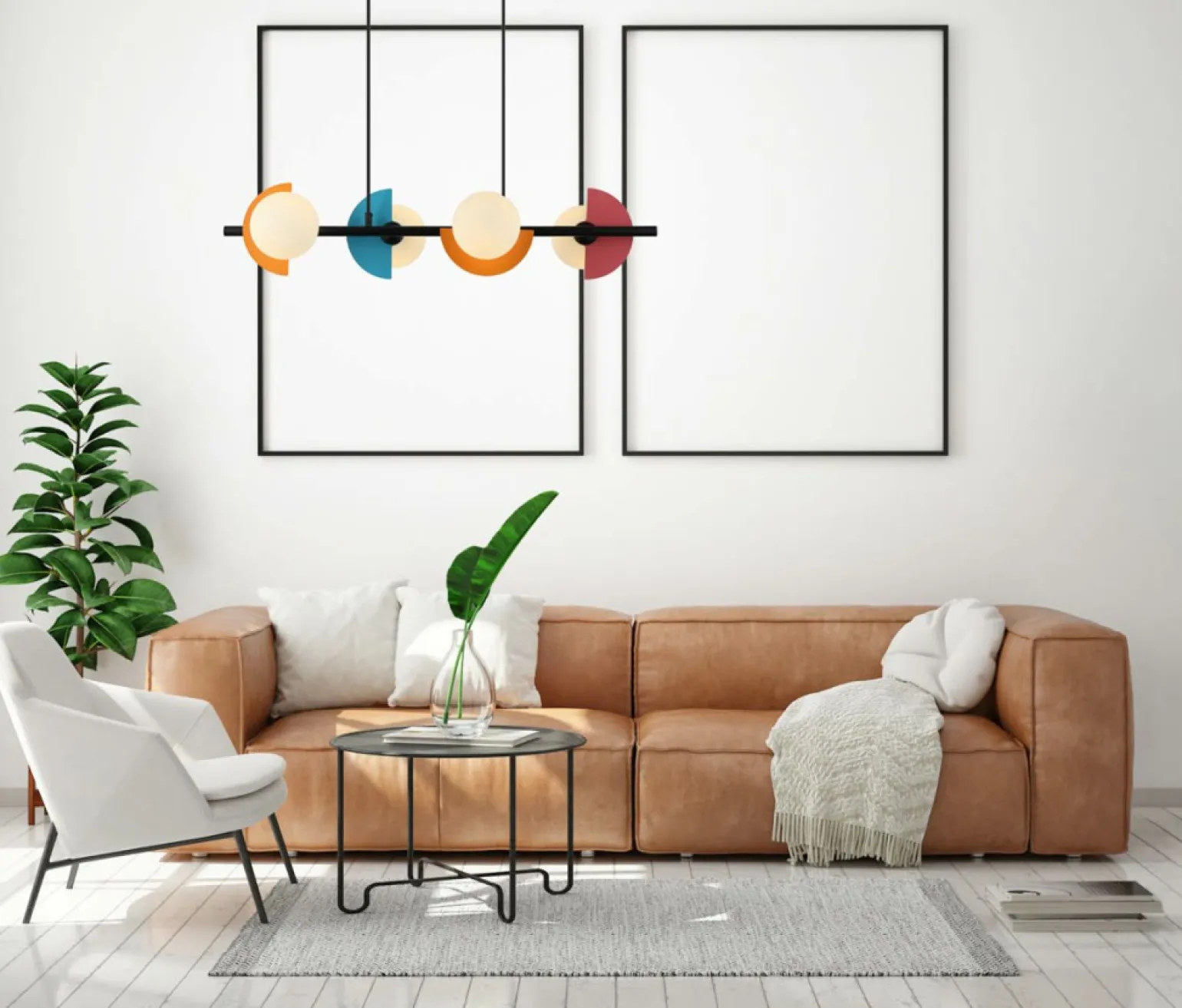 Cheap Efektowna, kolorowa lampa nad stół PND-37482-4-MLTI NAUTI | Kaja Żyrandole Nowoczesne