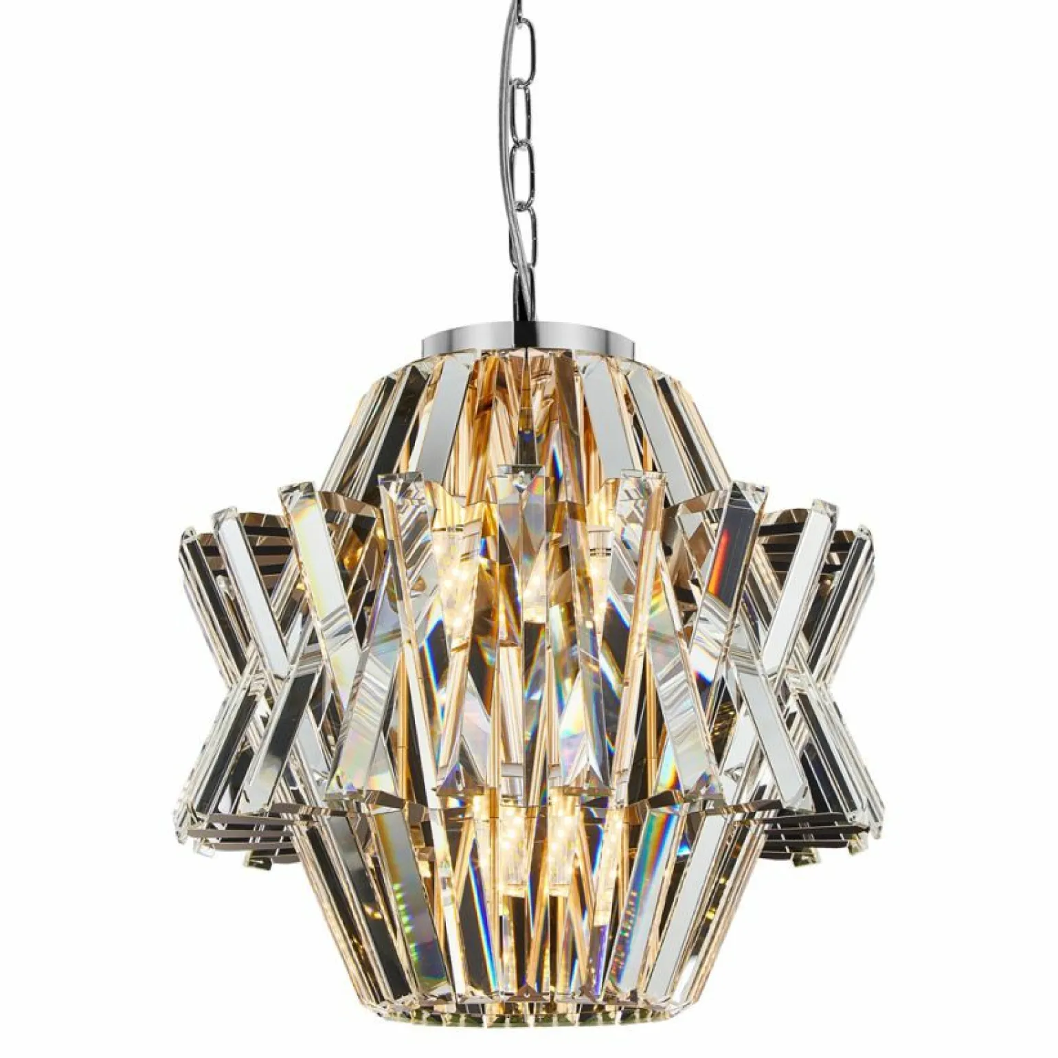 Shop Efektowna, kryształowa lampa wisząca do sypialni ML0400 CROWN | Kaja Żyrandole Nowoczesne