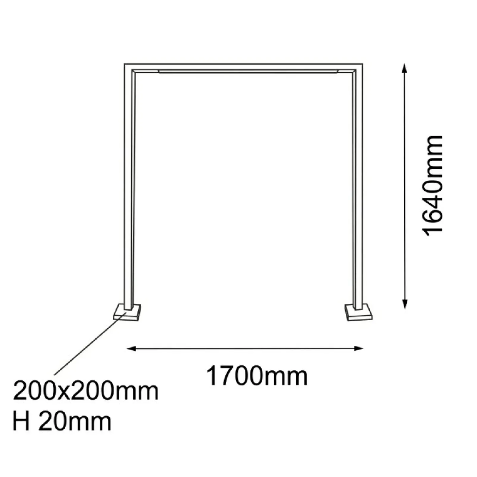 Sklep Kaja Efektowna lampa ogrodowa ramka 164cm ANT 9934 TAKETA | Kaja* Lampy Ogrodowe Stojące