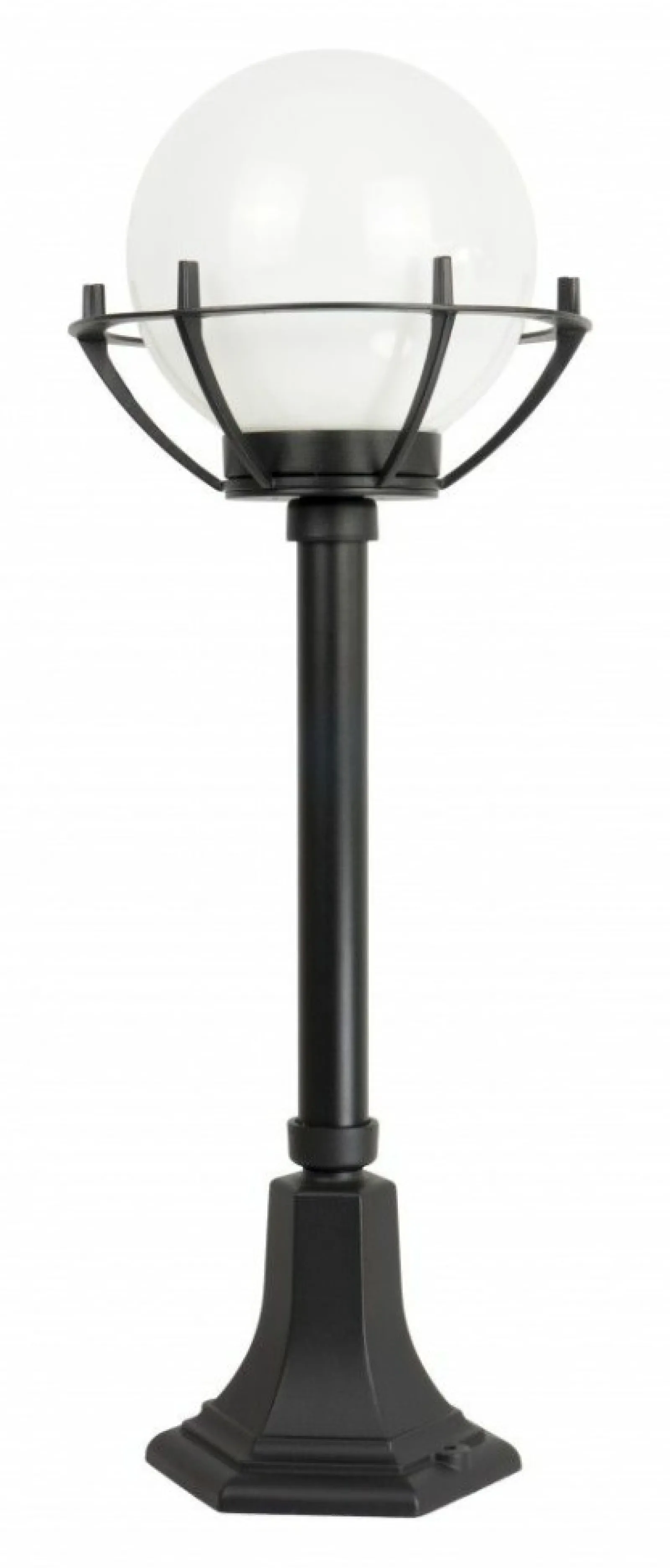 Sklep Kaja Efektowna lampa ogrodowa z koszyczkiem i kloszem K 5002/3/KPO* Lampy Ogrodowe Stojące