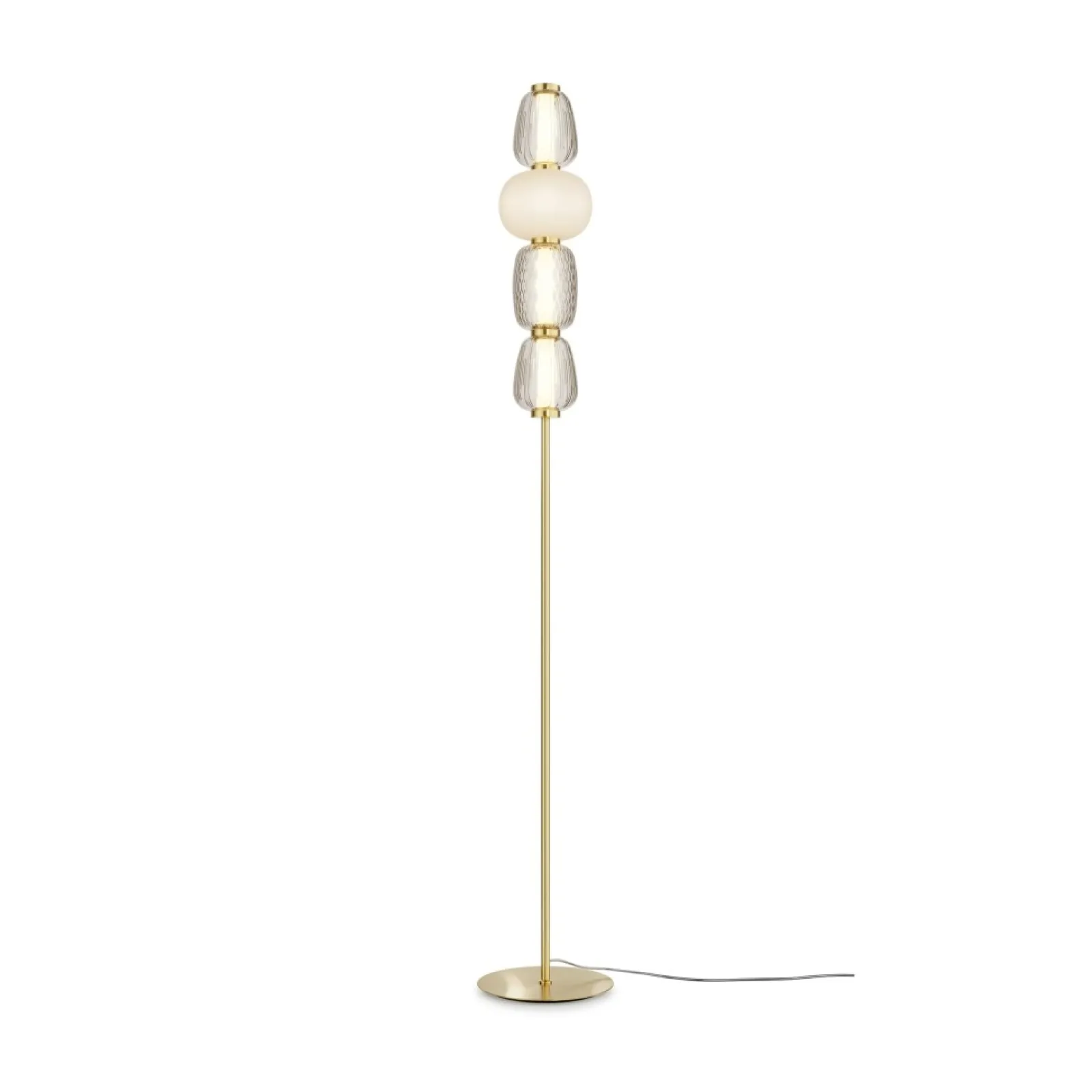 Sklep Kaja Efektowna lampa podłogowa, dekoracyjna MOD267FL-L32G3K z serii PATTERN* Lampy Led