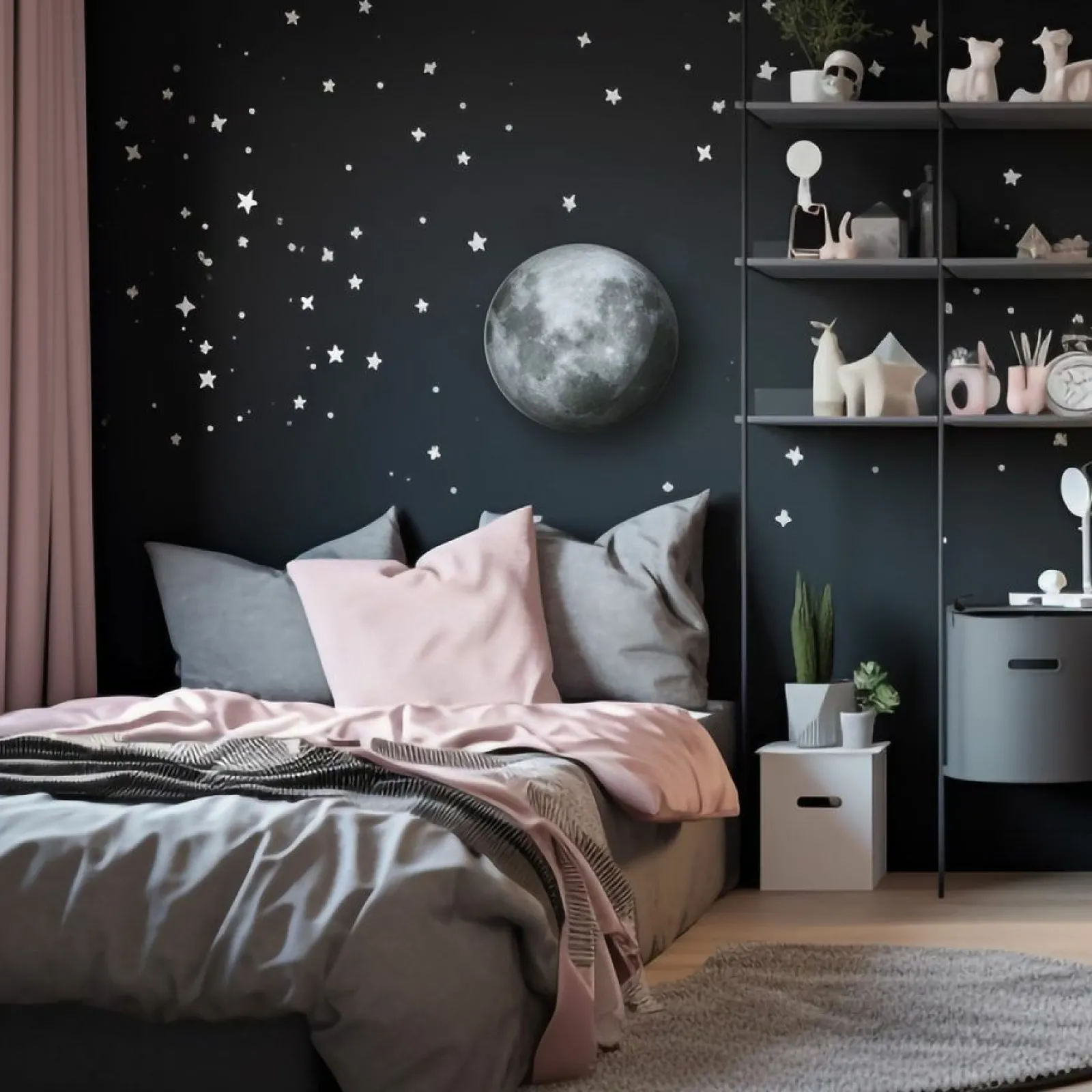 Sklep Kaja Efektowna lampa sufitowa, plafon księżyc LP-1106/1C LUNA | Kaja* Plafony Nowoczesne | Lampy Led