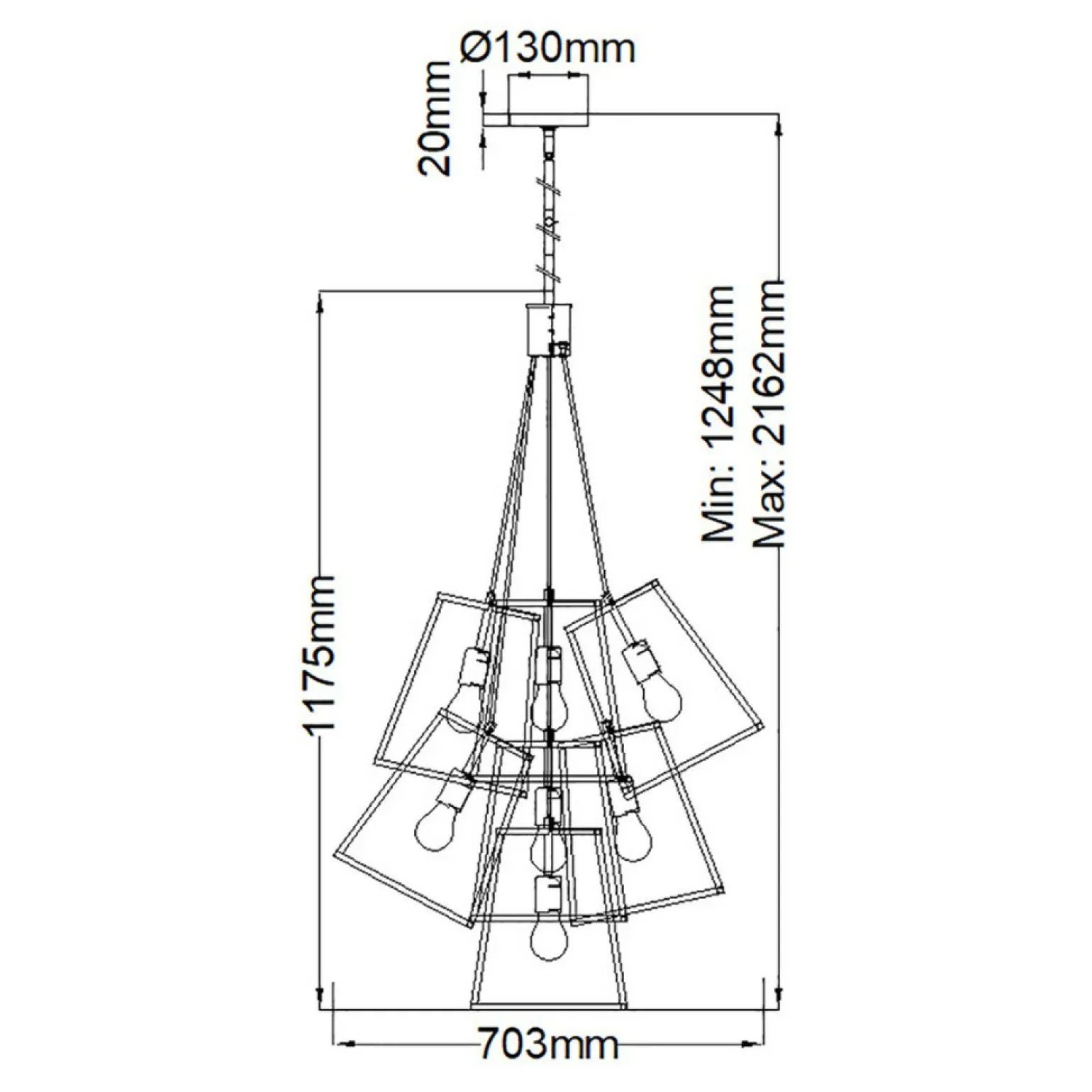 Best Sale Efektowna lampa wisząca do jadalni HK-FULTON-7P z serii FULTON Żyrandole Nowoczesne