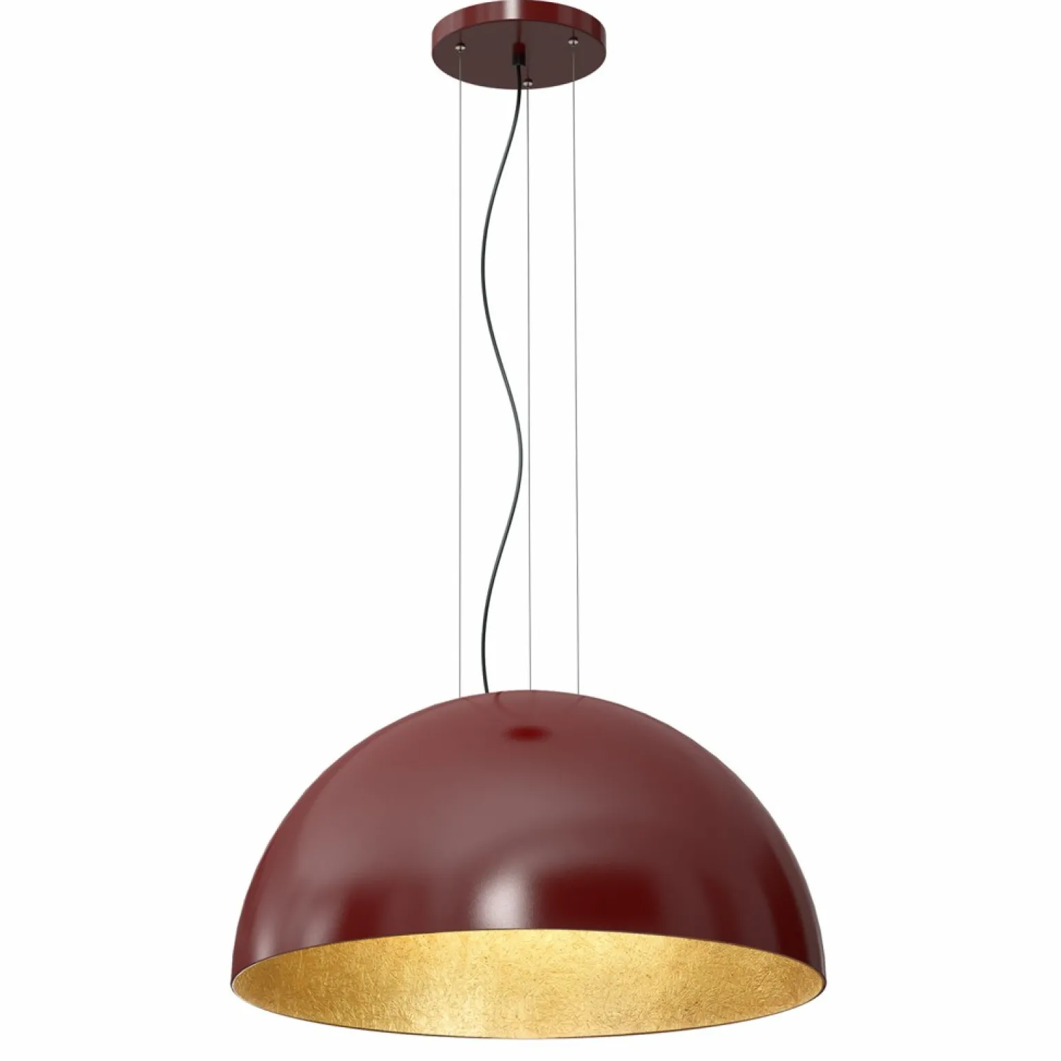 Shop Efektowna lampa wisząca z burgundowym kloszem LX 1692 z serii COMPO Żyrandole Nowoczesne