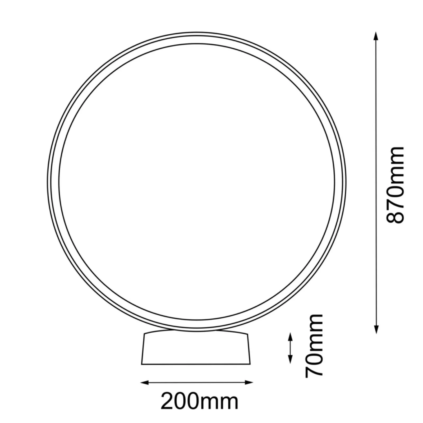 Sklep Kaja Efektowna lampa zewnętrzna ⌀94cm 3000K ANT 9914 ABIRA | Kaja* Lampy Ogrodowe Stojące
