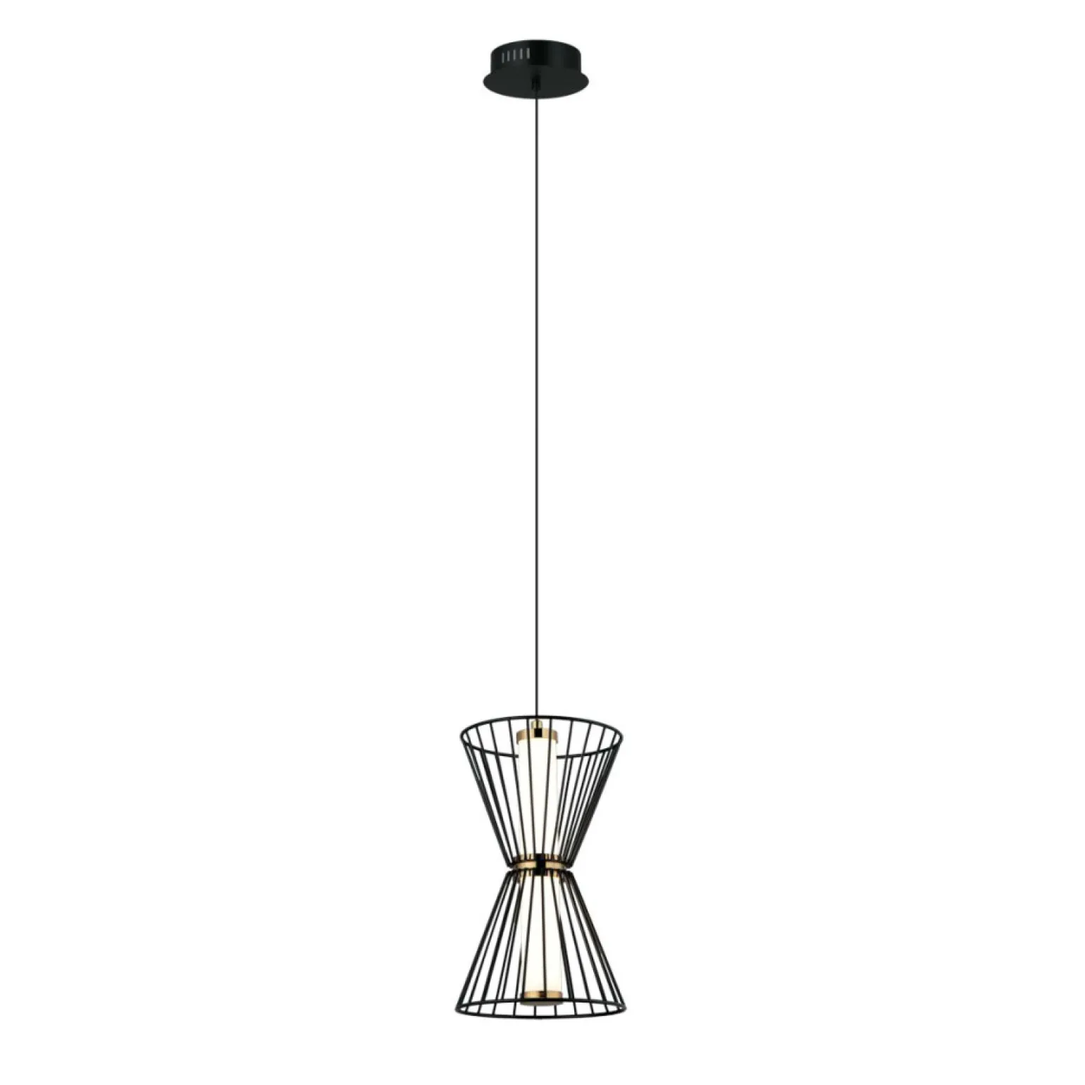 Discount Efektowna, nowoczesna lampa wisząca PND-63849-2-BK SANKE | Kaja Żyrandole Nowoczesne