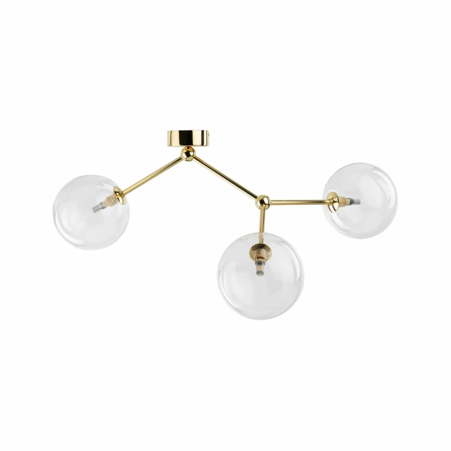 Flash Sale Efektowna, złota lampa do sypialni TK 10069 FAIRY GOLD | Kaja Żyrandole Nowoczesne