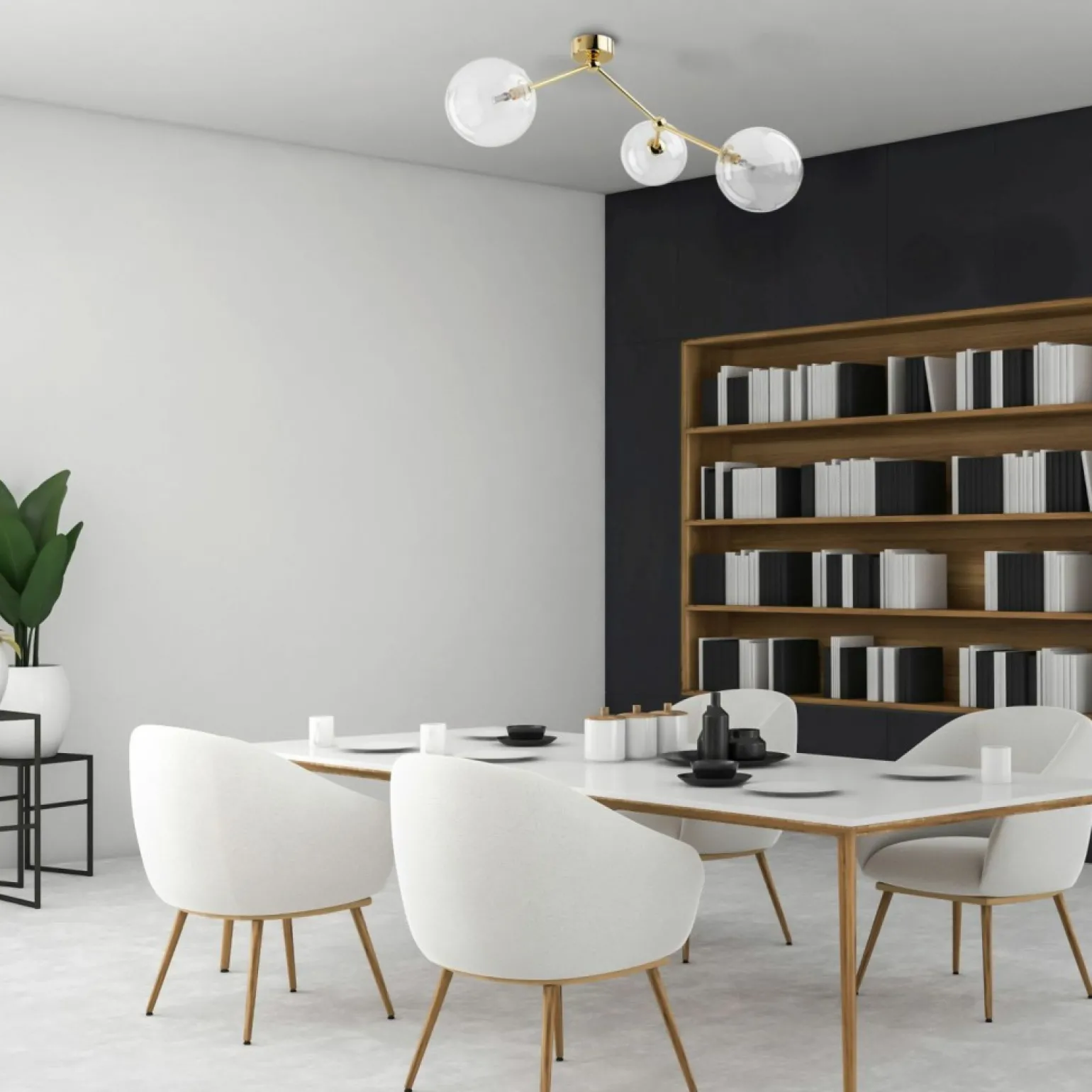 Flash Sale Efektowna, złota lampa do sypialni TK 10069 FAIRY GOLD | Kaja Żyrandole Nowoczesne