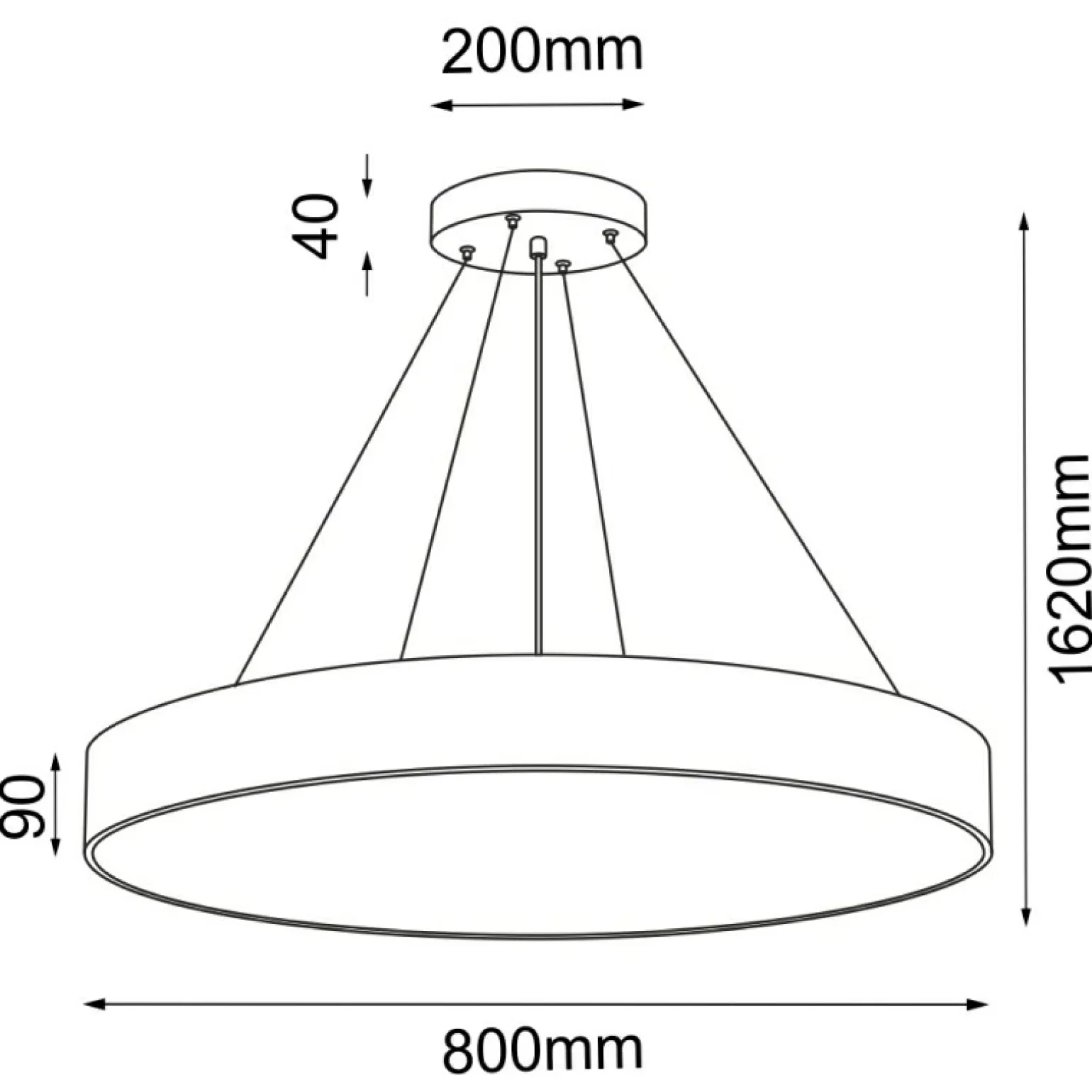 New Efektowna, złota lampa wisząca ⌀80cm ANT 5094 SENGO | Kaja Oświetlenie Żyrandole Nowoczesne