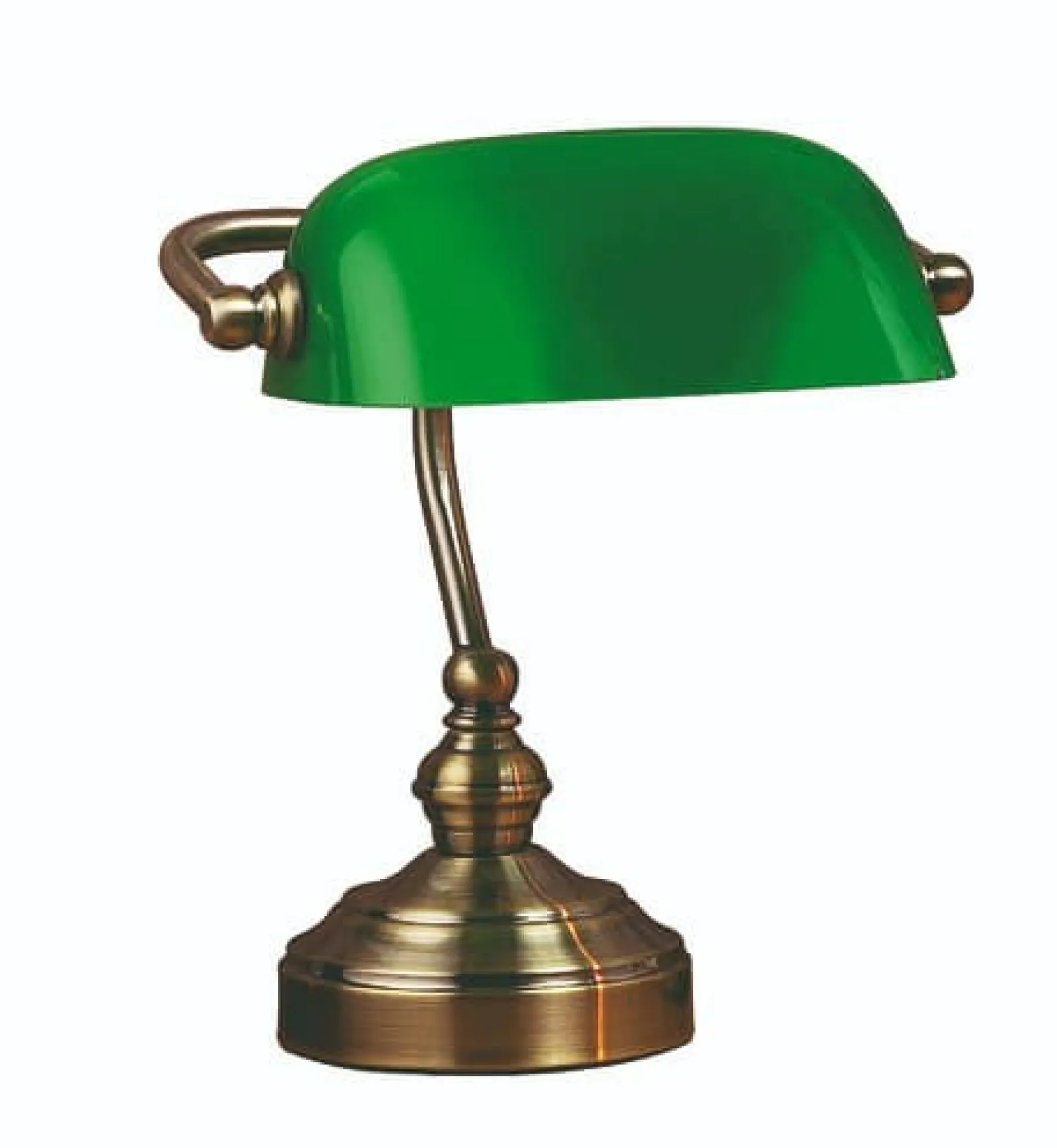 Sklep Kaja Elegancka bankierka z zielonym kloszem 105930 | Kaja Oświetlenie* Lampki Biurkowe